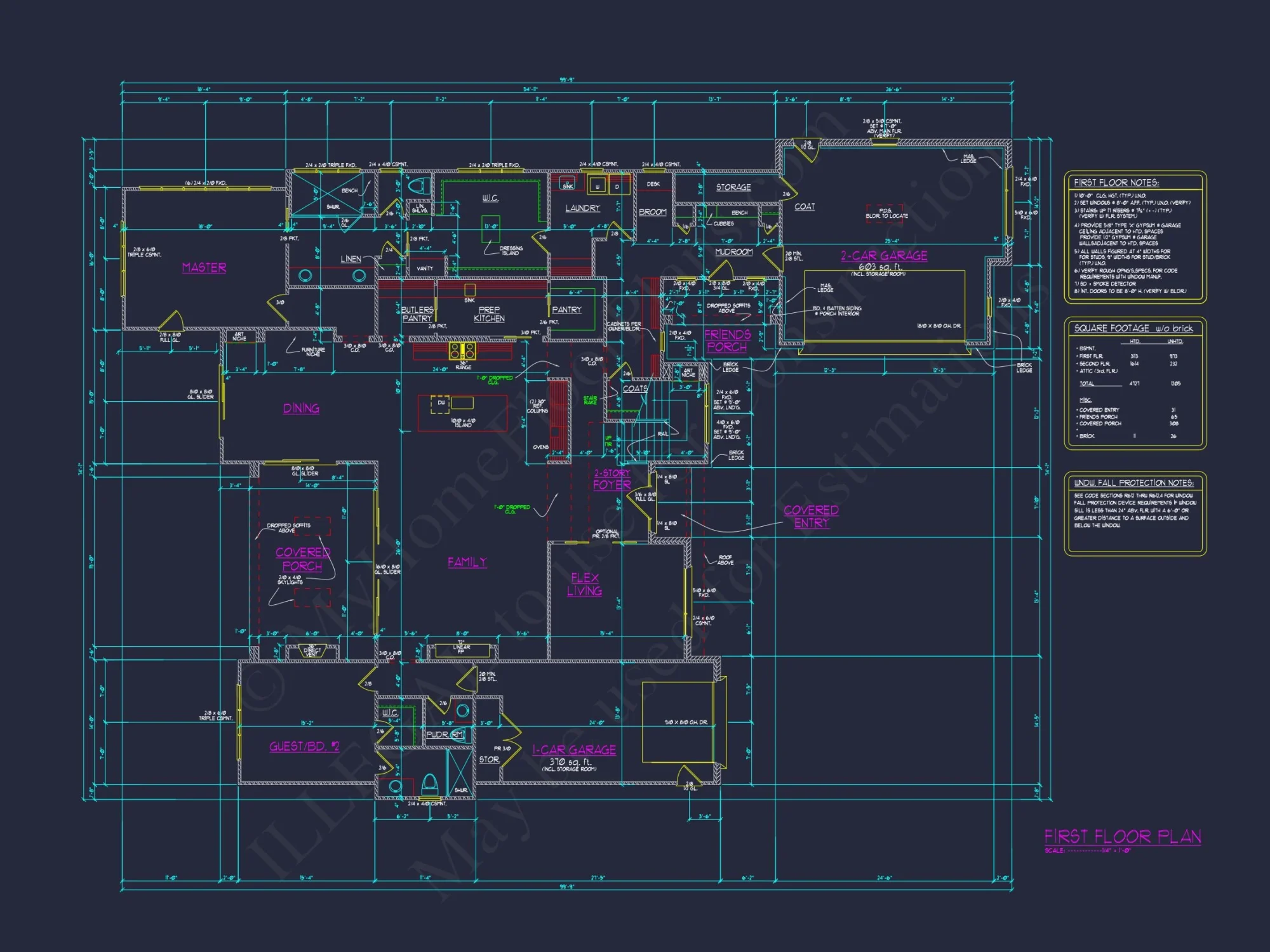 Modern house Floor Plan Blueprint: CAD Architecture Designs