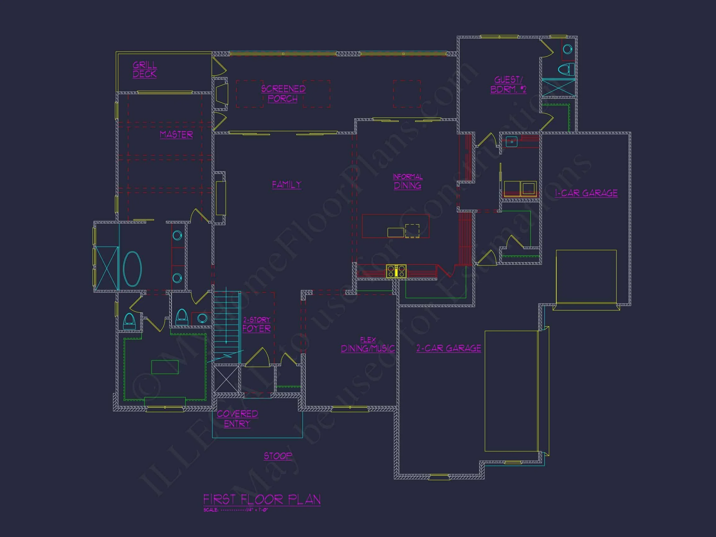 20-1883 HOUSE PLAN - Elegant Contemporary House Plan with Blueprint for Your Dream Design 14 Elegant Contemporary house Plan with Blueprint for Your Dream Design