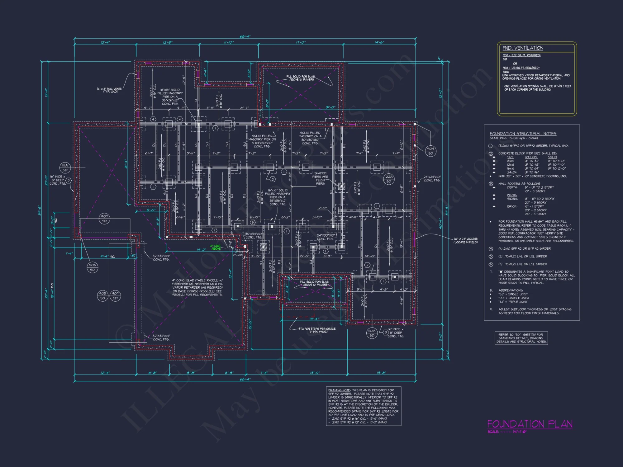 Spacious house Plan with Vaulted Ceilings, CAD Designs & Blueprint