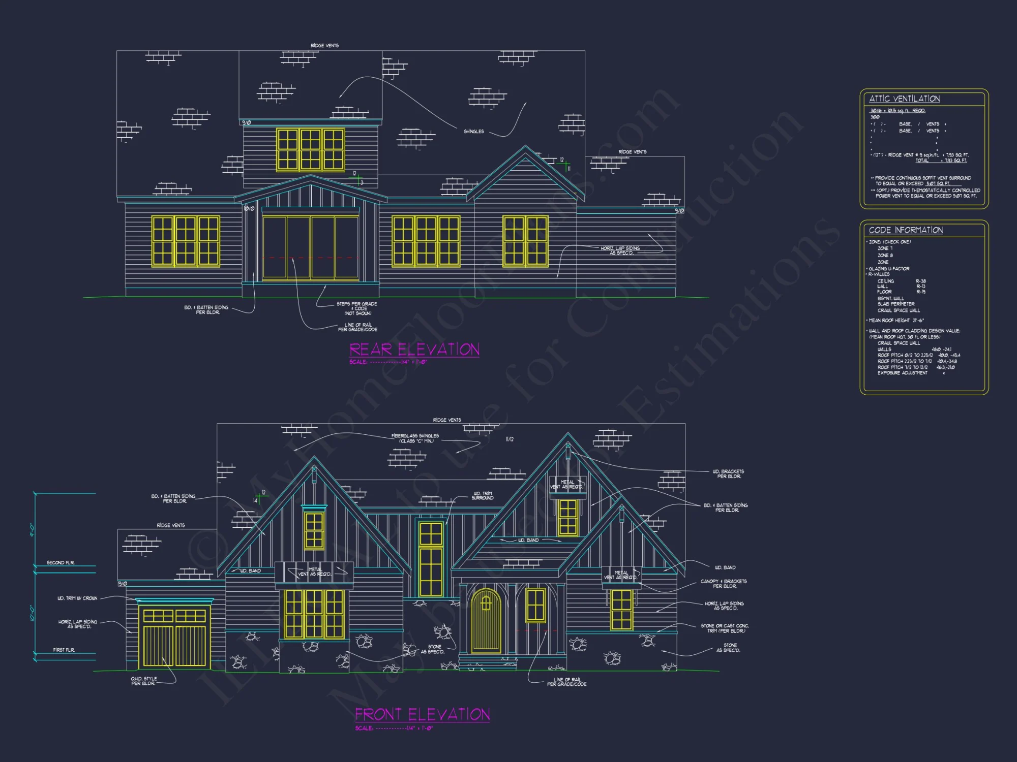 Spacious house Plan with Vaulted Ceilings, CAD Designs & Blueprint