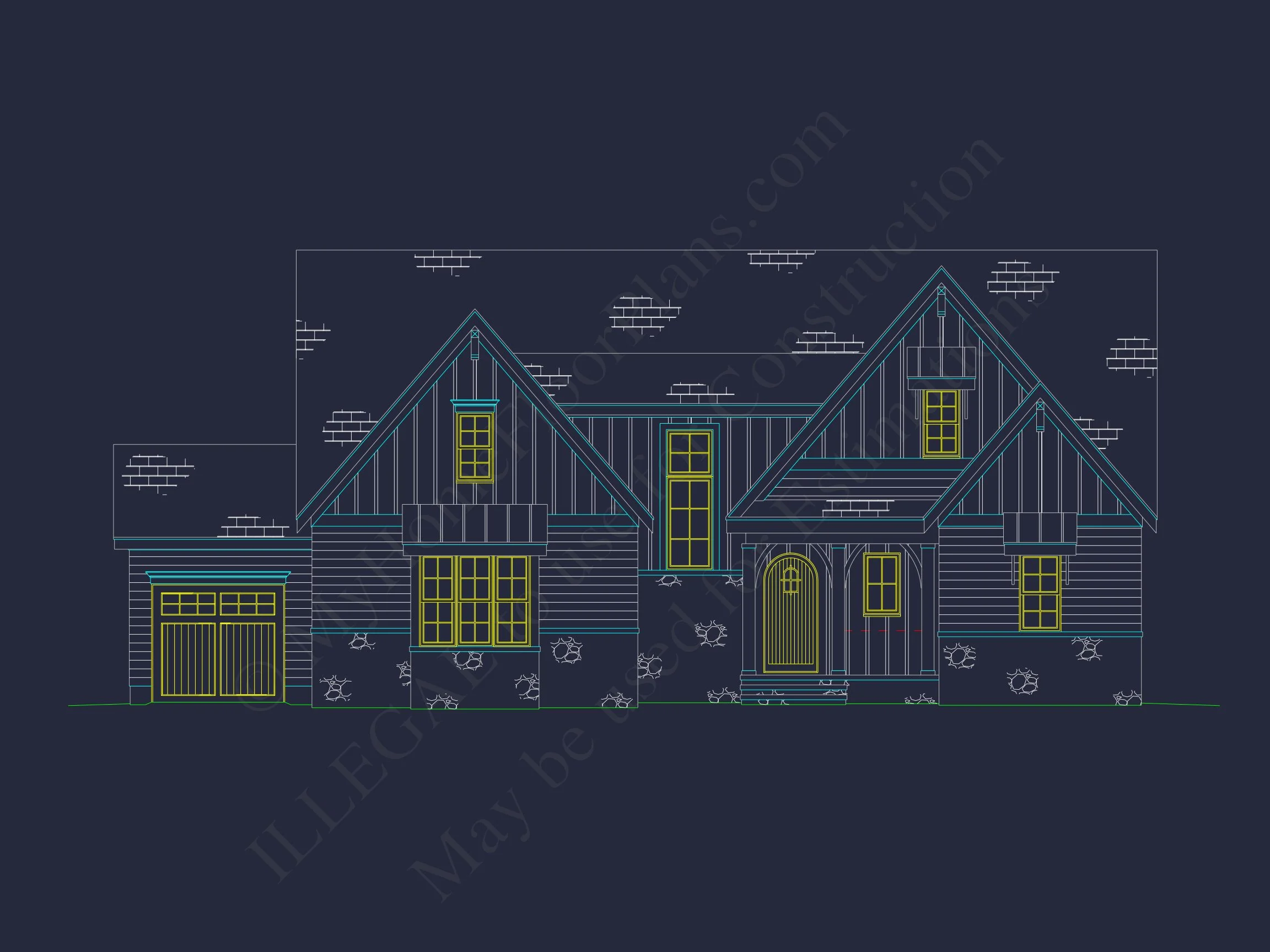 20-1673 HOUSE PLAN - Spacious House Plan with Vaulted Ceilings, CAD Designs & Blueprint 33 Spacious house Plan with Vaulted Ceilings, CAD Designs & Blueprint