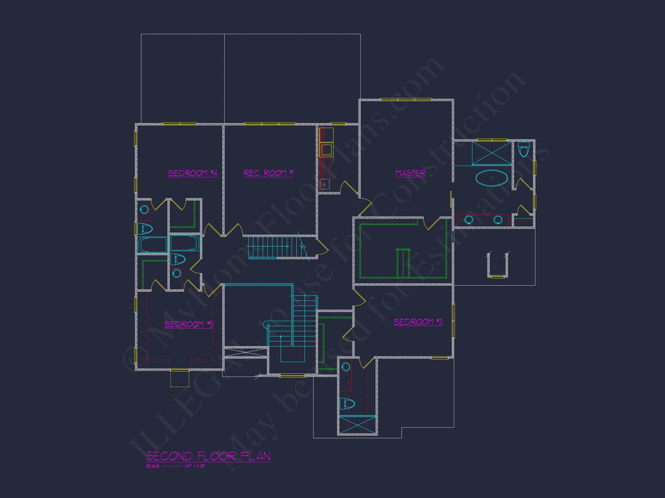 20-1539 HOUSE PLAN - Impressive Modern Suburban House Floor Plan with CAD Design 71 Impressive Modern Suburban house Floor Plan with CAD Design