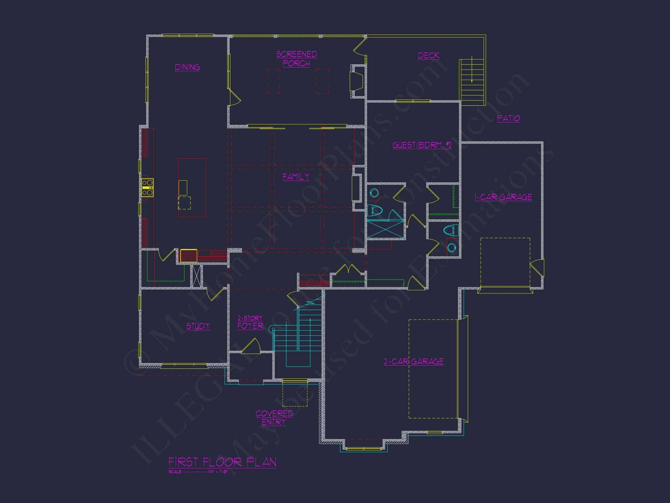 20-1539 HOUSE PLAN - Impressive Modern Suburban House Floor Plan with CAD Design 70 Impressive Modern Suburban house Floor Plan with CAD Design