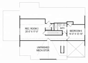 20-1539 HOUSE PLAN - Impressive Modern Suburban House Floor Plan with CAD Design 66 Impressive Modern Suburban house Floor Plan with CAD Design