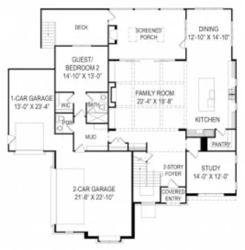 20-1539 HOUSE PLAN - Impressive Modern Suburban House Floor Plan with CAD Design 64 Impressive Modern Suburban house Floor Plan with CAD Design