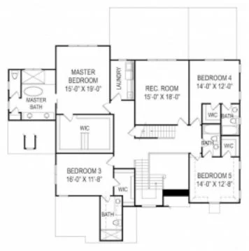 20-1539 HOUSE PLAN - Impressive Modern Suburban House Floor Plan with CAD Design 65 Impressive Modern Suburban house Floor Plan with CAD Design