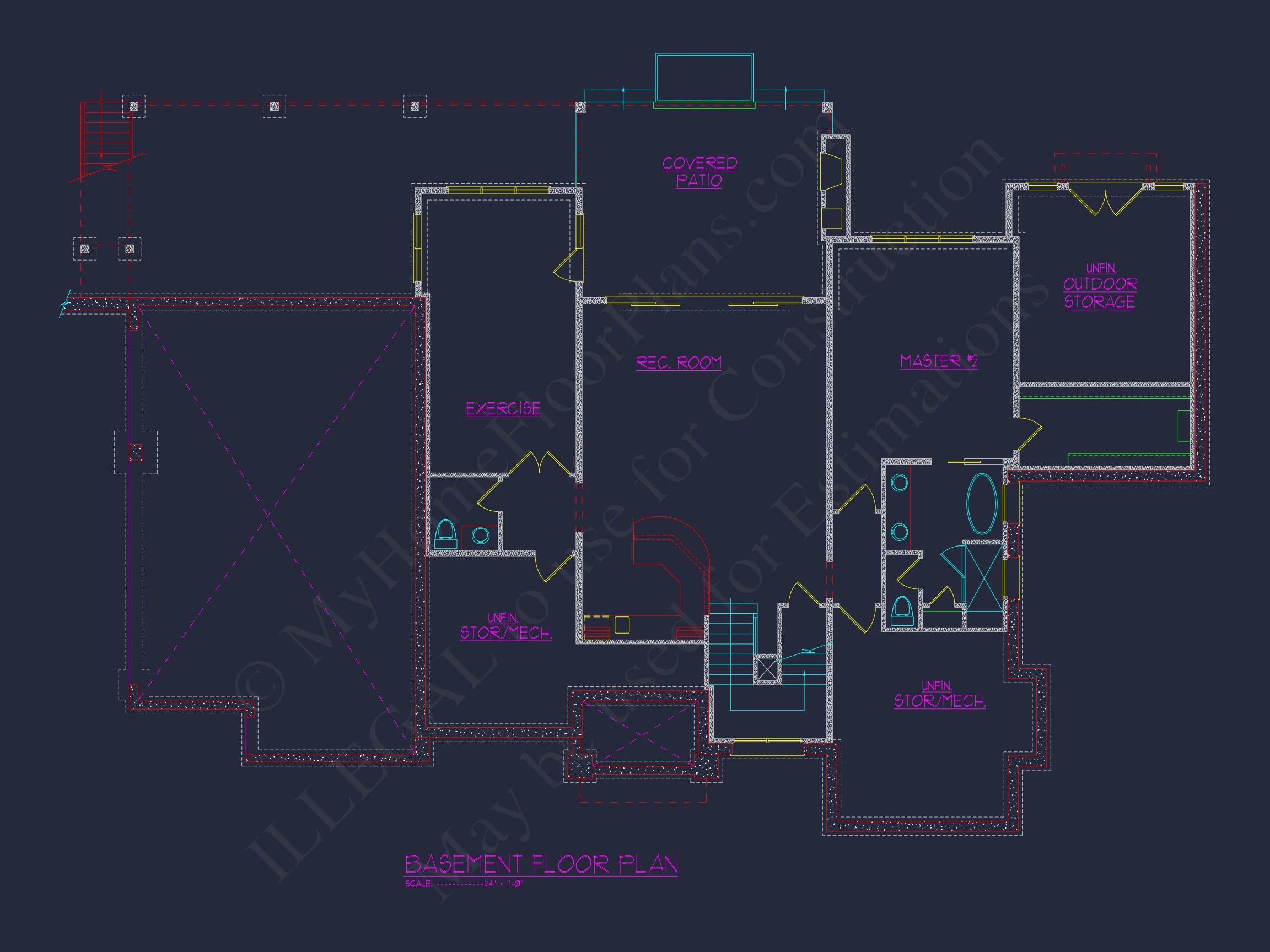 20-1465 HOUSE PLAN - A Luxurious 5, 500 Sq. Ft. Tudor-Style House Plan with Detailed CAD Blueprints 4 A Luxurious 5, 500 Sq. Ft. Tudor-Style house Plan with Detailed CAD Blueprints