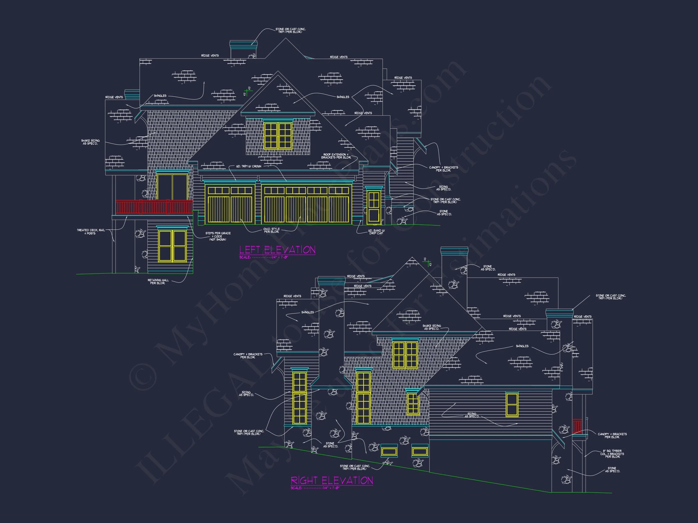 20-1465 HOUSE PLAN - A Luxurious 5, 500 Sq. Ft. Tudor-Style House Plan with Detailed CAD Blueprints 3 A Luxurious 5, 500 Sq. Ft. Tudor-Style house Plan with Detailed CAD Blueprints