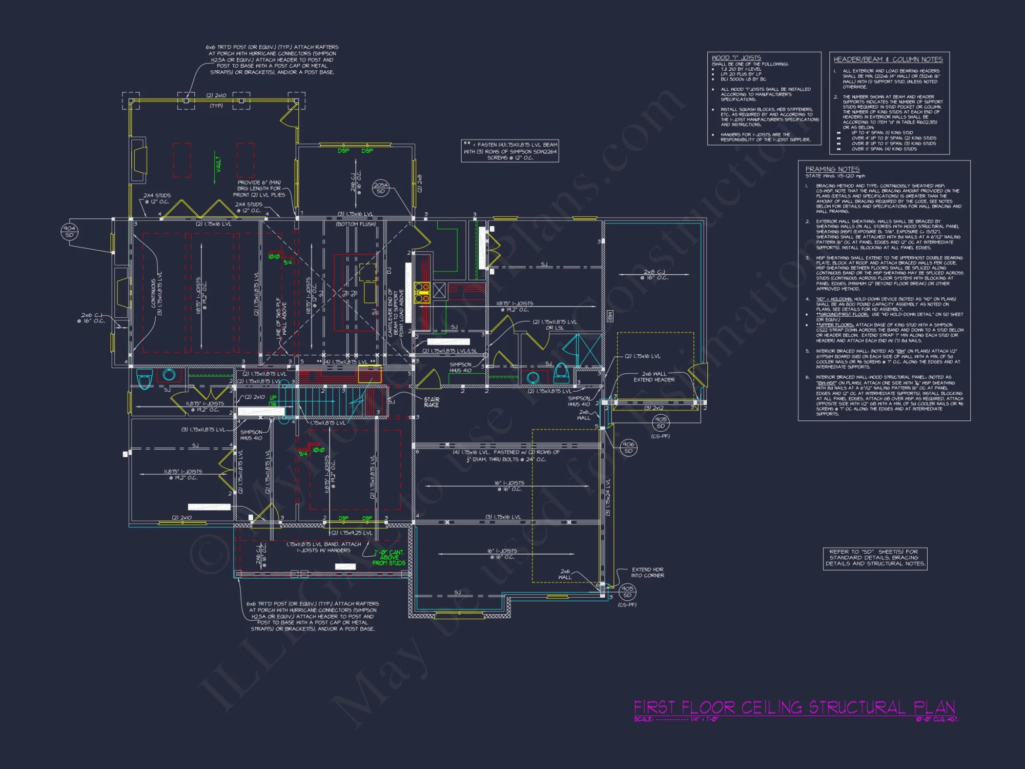 Modern 3-Story house Plan with CAD Architecture and Designs