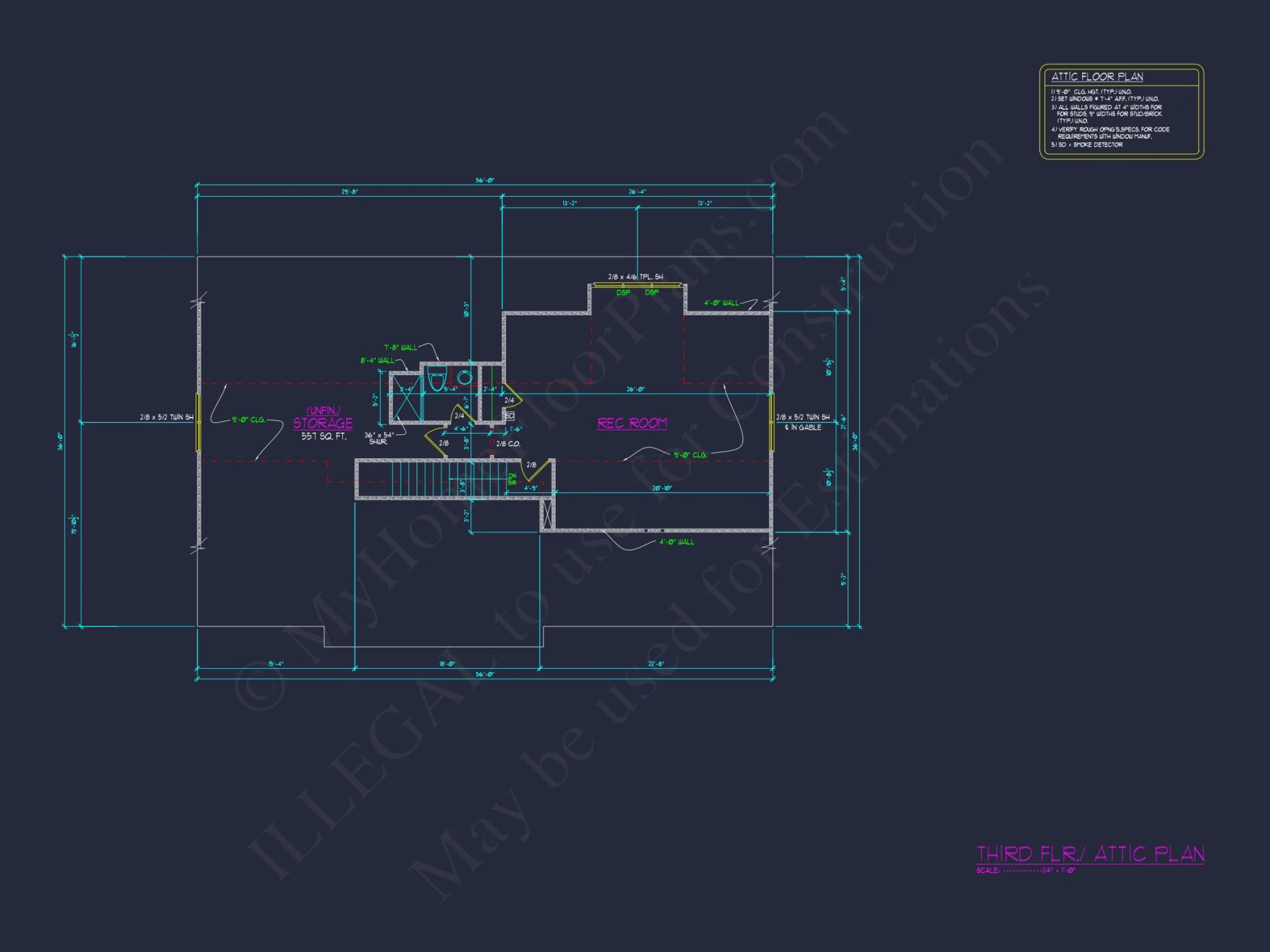 Modern 3-Story house Plan with CAD Architecture and Designs