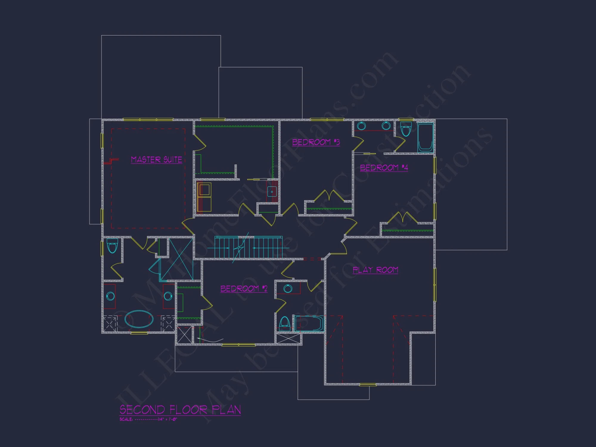 Modern 3-Story house Plan with CAD Architecture and Designs