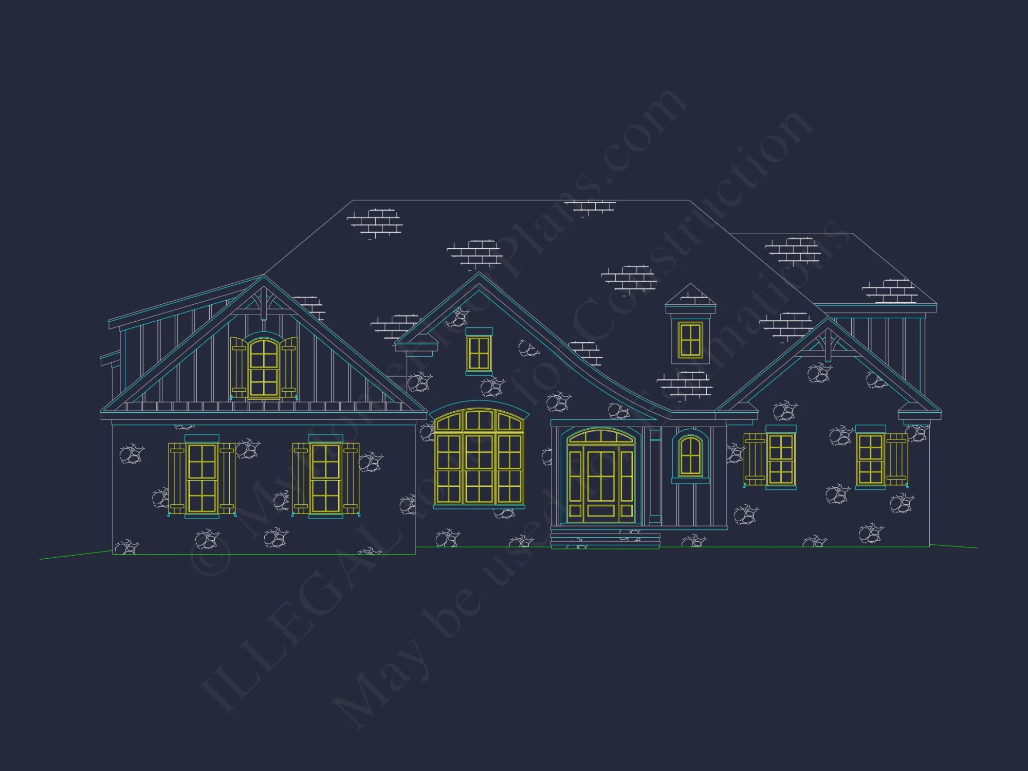 Charming Craftsman house Plan with 4 Bedrooms and CAD Blueprints