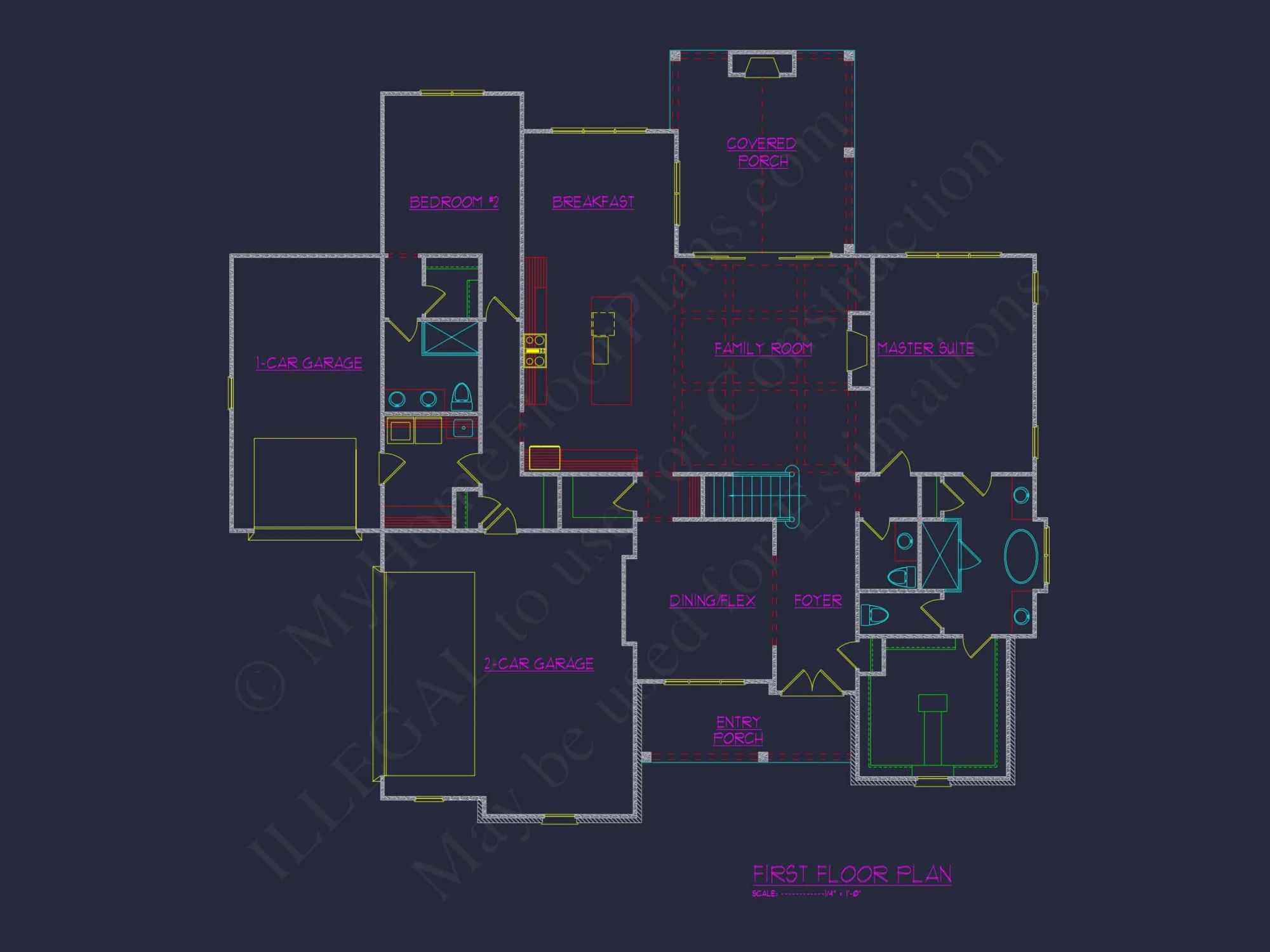 Beautiful house Floor Plan with CAD Designs & Blueprint