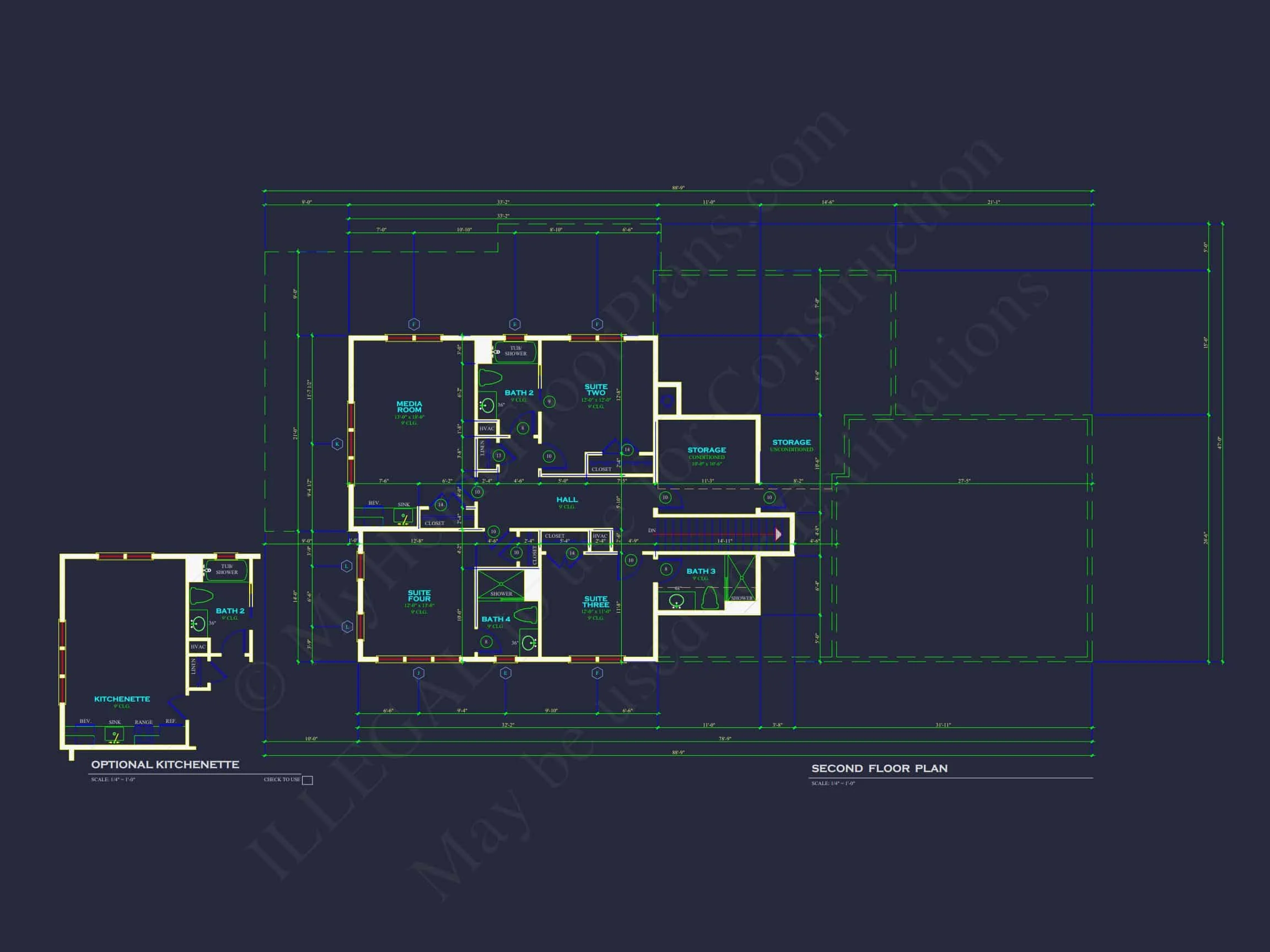 20-1026 HOUSE PLAN - Stunning 2-Story House Plan with Open Floor Plan and CAD Designs 7 Stunning 2-Story house Plan with Open Floor Plan and CAD Designs