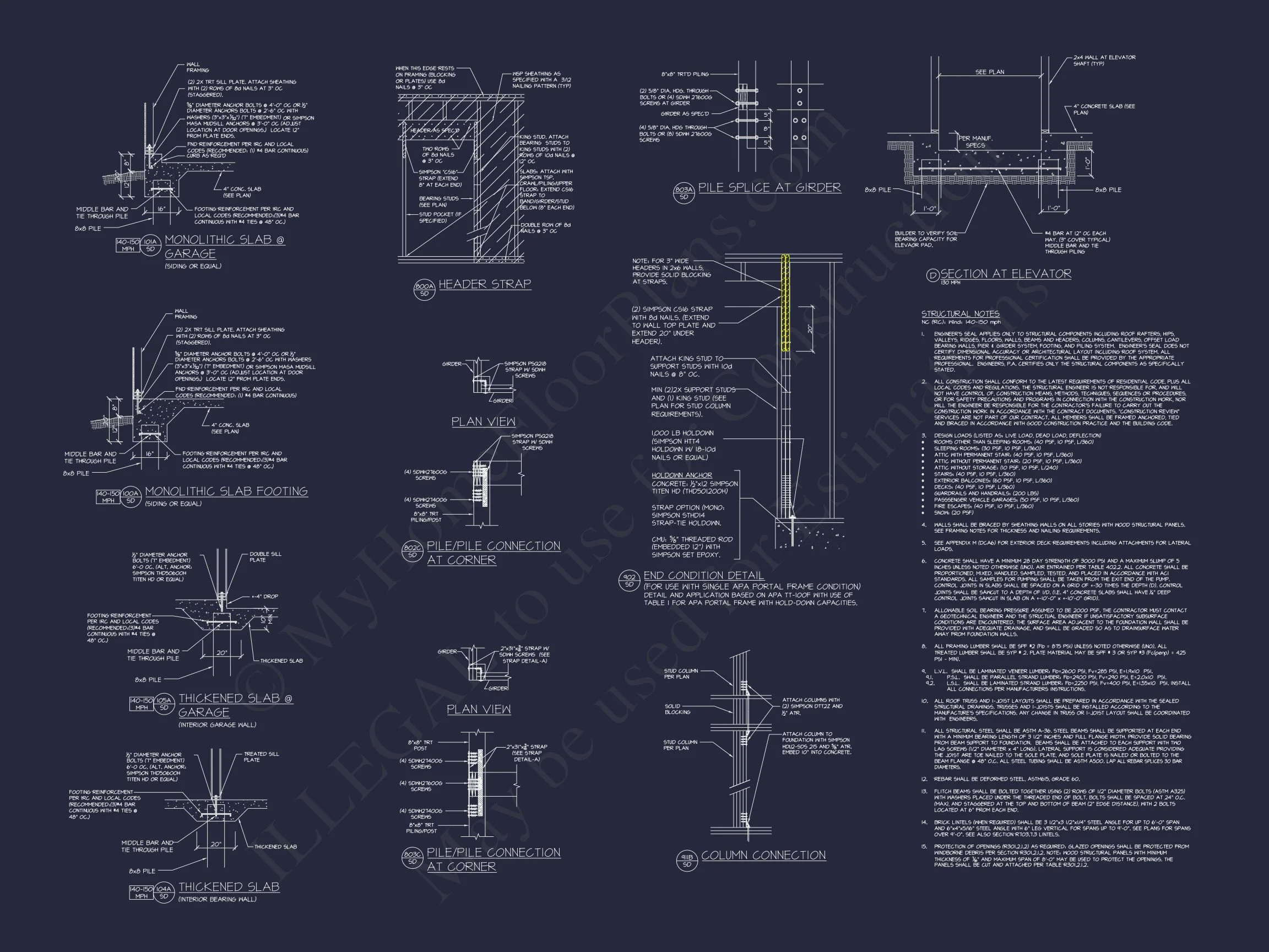 19-2346 HOUSE PLAN - Stunning Coastal House Plan with 5 Bedrooms, 3 Floors, and CAD Designs 19 Stunning Coastal house Plan with 5 Bedrooms, 3 Floors, and CAD Designs