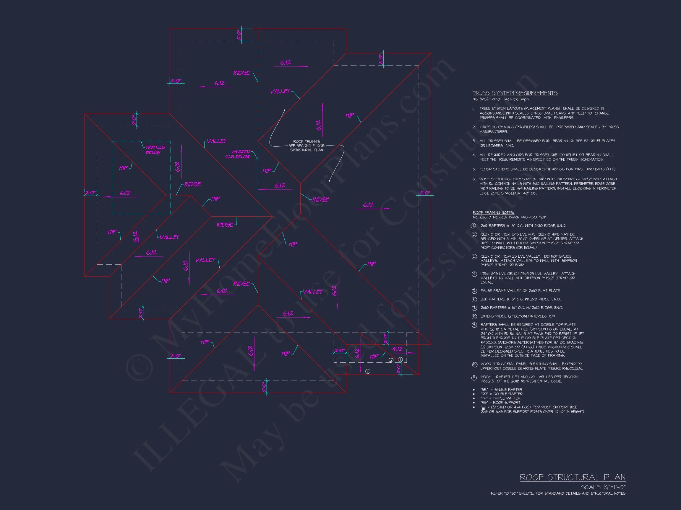 19-2346 HOUSE PLAN - Stunning Coastal House Plan with 5 Bedrooms, 3 Floors, and CAD Designs 18 Stunning Coastal house Plan with 5 Bedrooms, 3 Floors, and CAD Designs