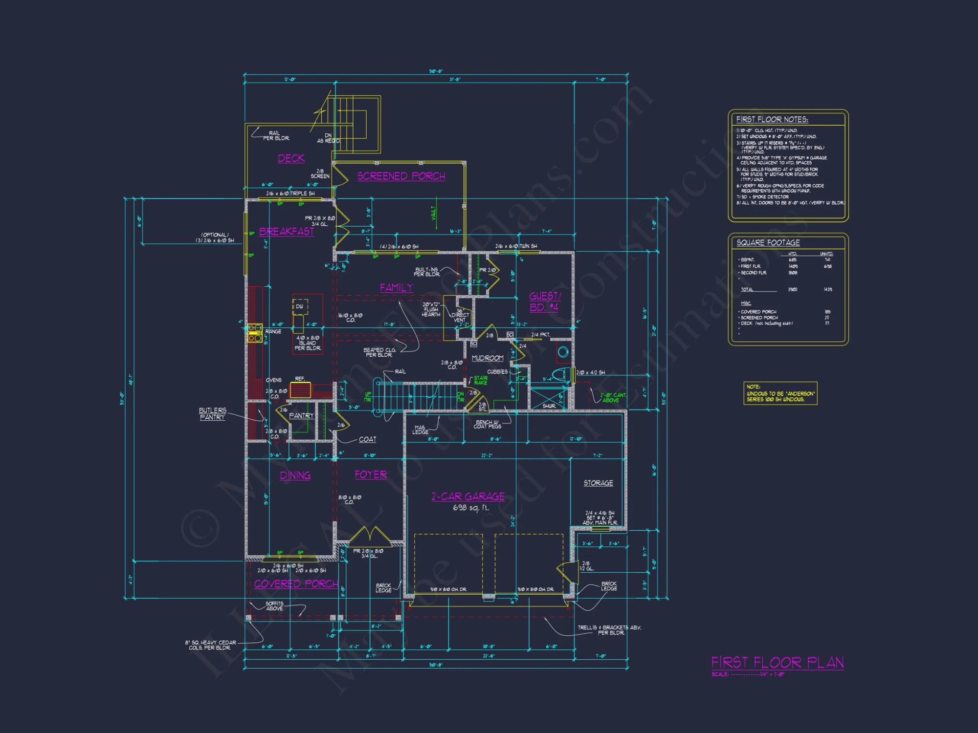 Stunning 5-Bedroom house Plan with Blueprint, CAD, and Designs