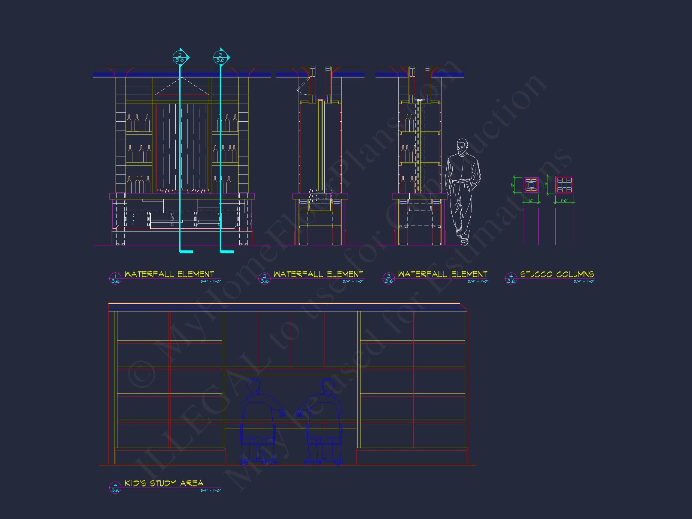 19-1983 HOUSE PLAN - Luxurious House Design Blueprint with CAD Architecture Plans 12 Luxurious house Design Blueprint with CAD Architecture Plans