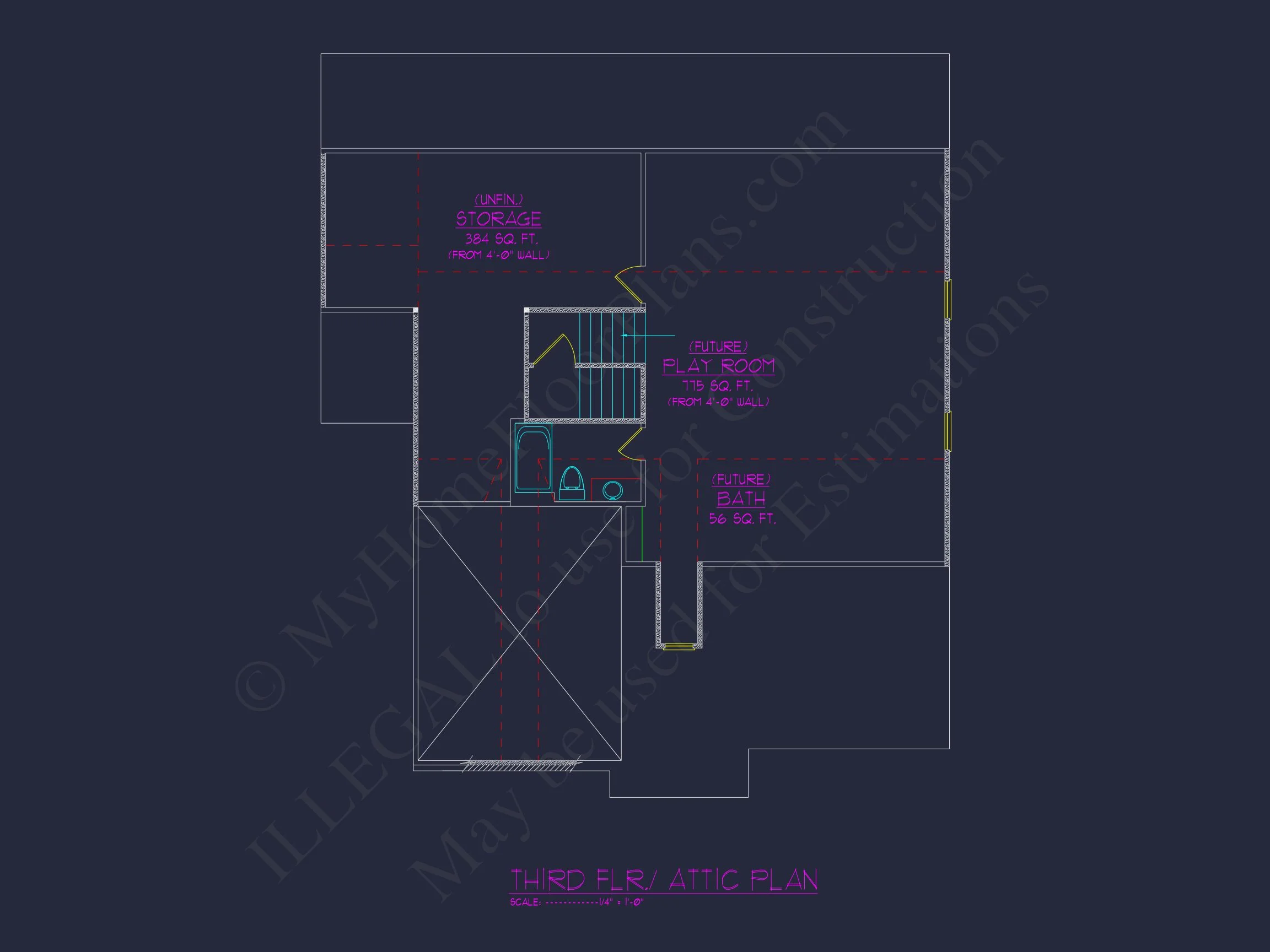 19-1630 HOUSE PLAN - Modern Suburban House Plan with 3 Floors and Spacious Layout 11 Modern Suburban house Plan with 3 Floors and Spacious Layout