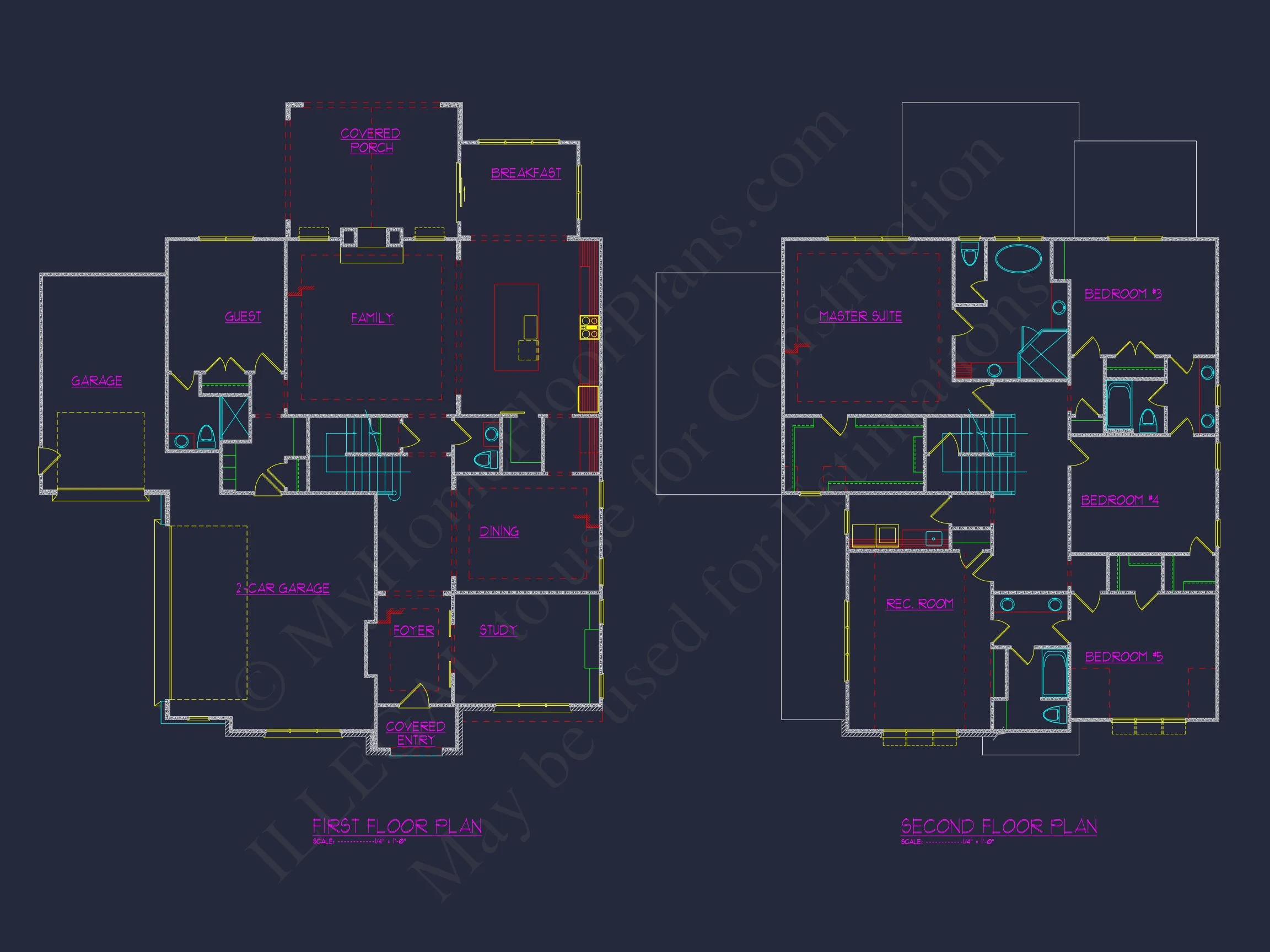 19-1630 HOUSE PLAN - Modern Suburban House Plan with 3 Floors and Spacious Layout 8 Modern Suburban house Plan with 3 Floors and Spacious Layout