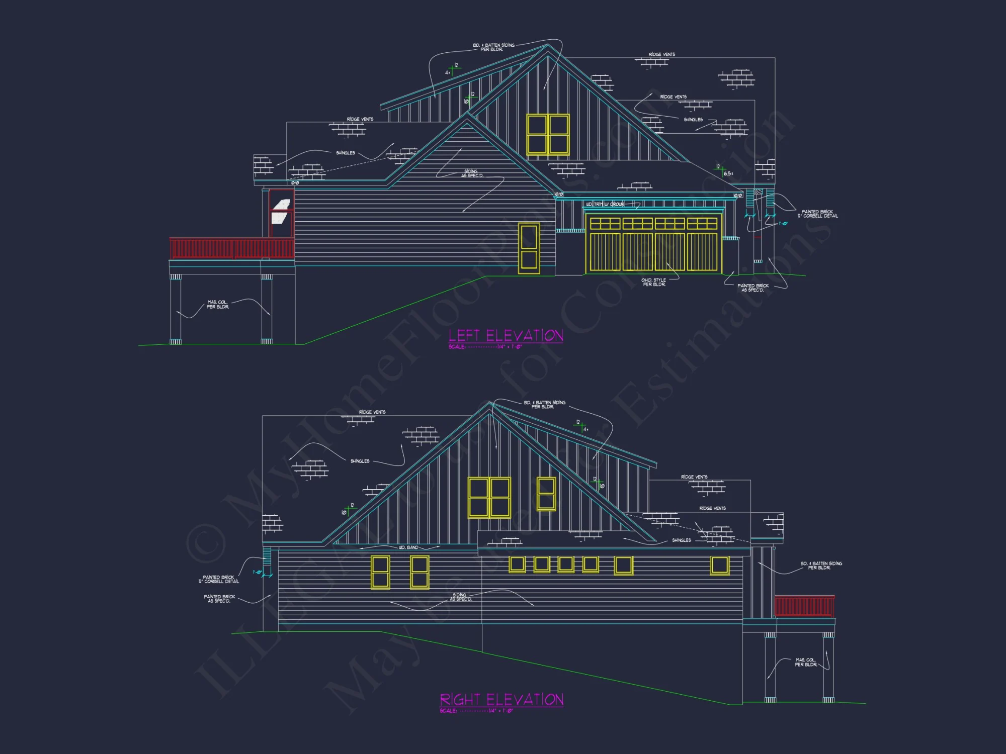 Elegant house Floor Plan Designs with Blueprint & CAD Details