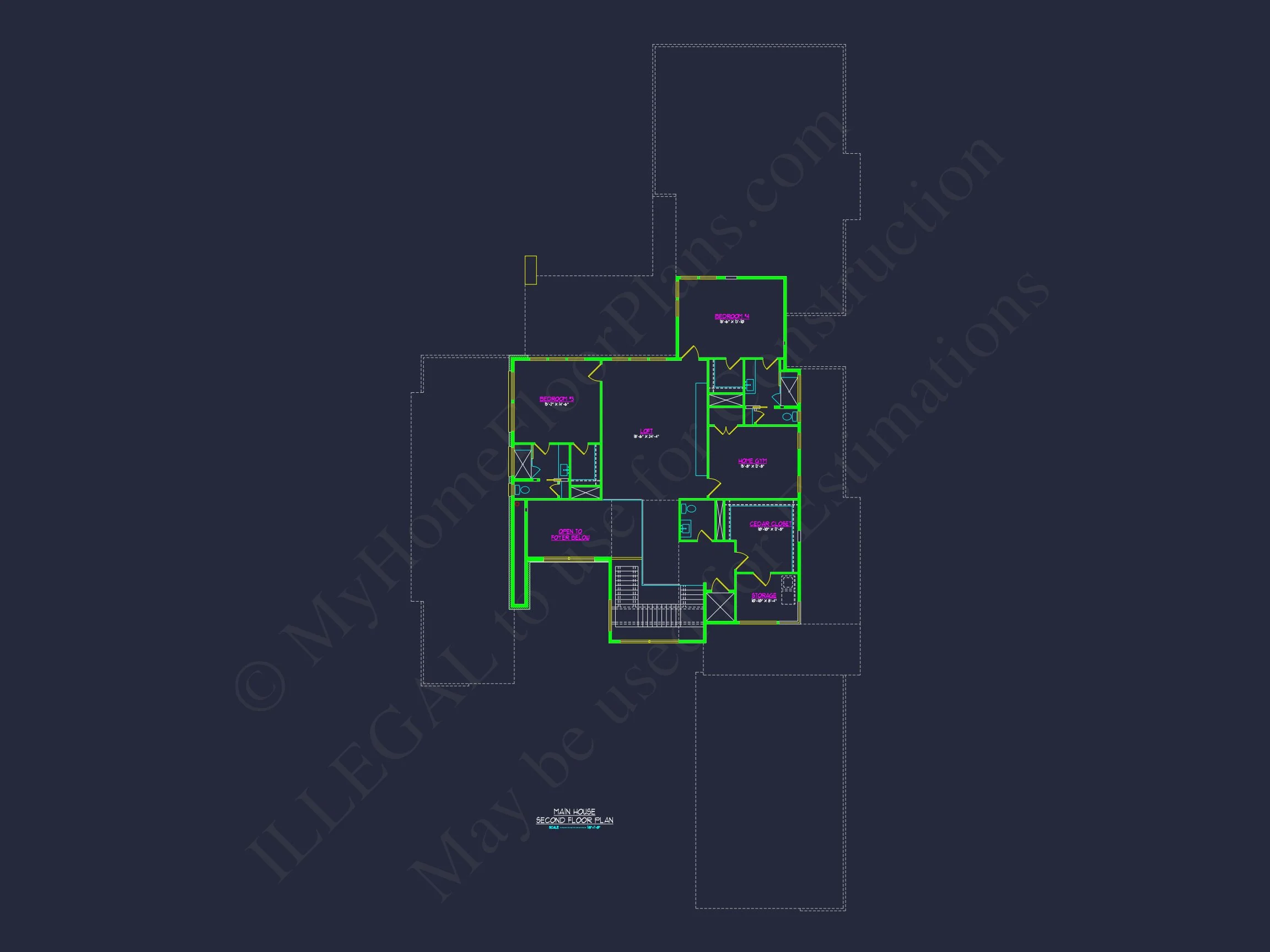 19-1382 HOUSE PLAN - Modern House Floor Plan with Luxury Features and CAD Designs 11 Modern house Floor Plan with Luxury Features and CAD Designs