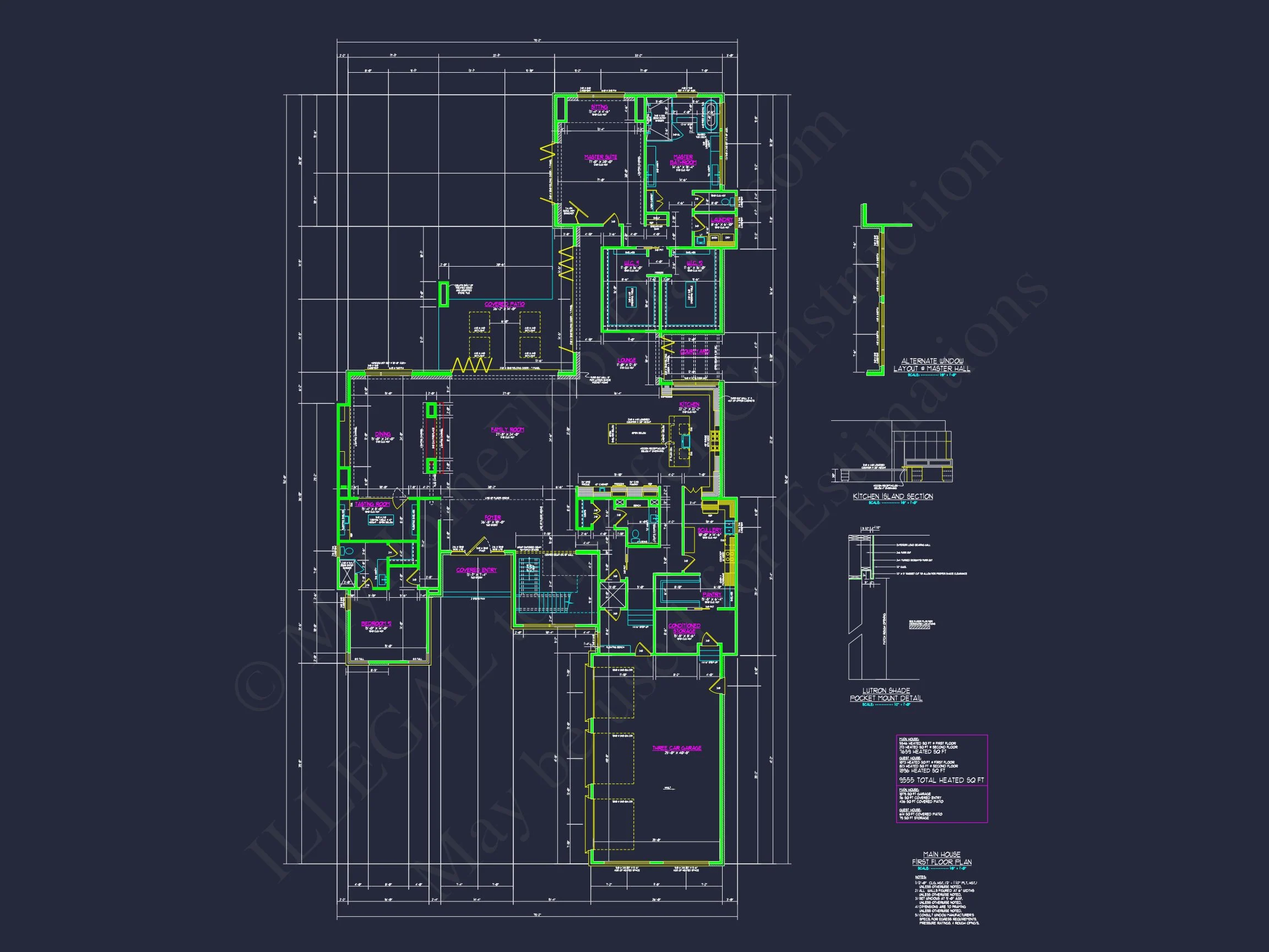 19-1382 HOUSE PLAN - Modern House Floor Plan with Luxury Features and CAD Designs 8 Modern house Floor Plan with Luxury Features and CAD Designs
