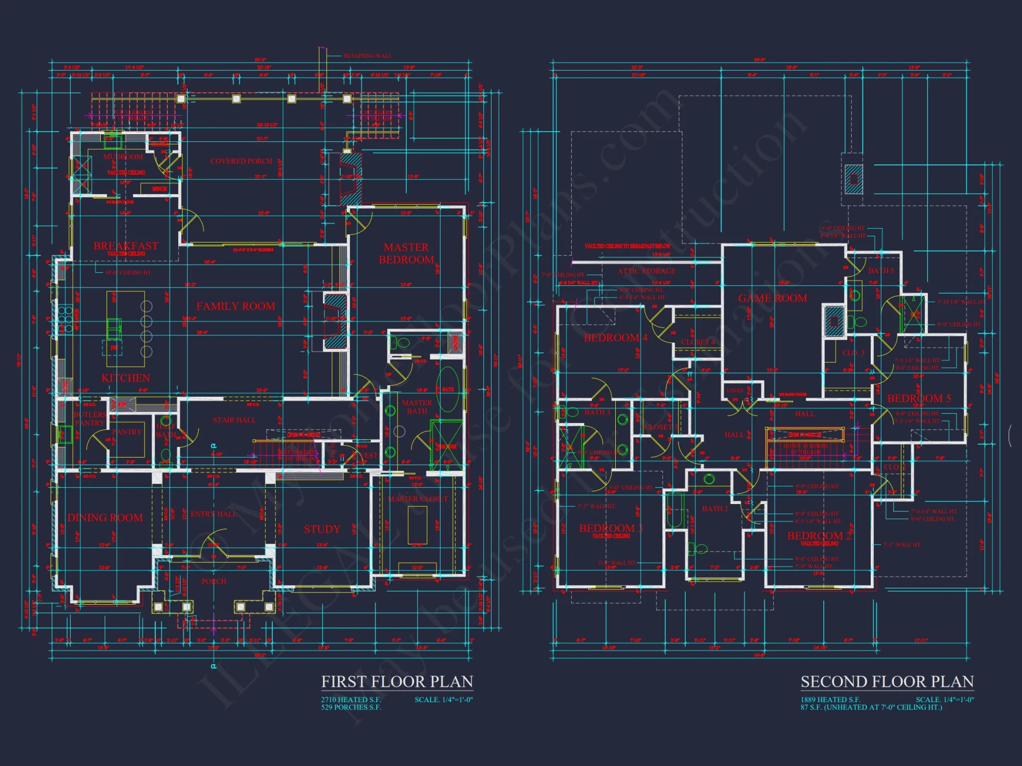 Timeless house Plan: Blueprint, CAD Floor Designs