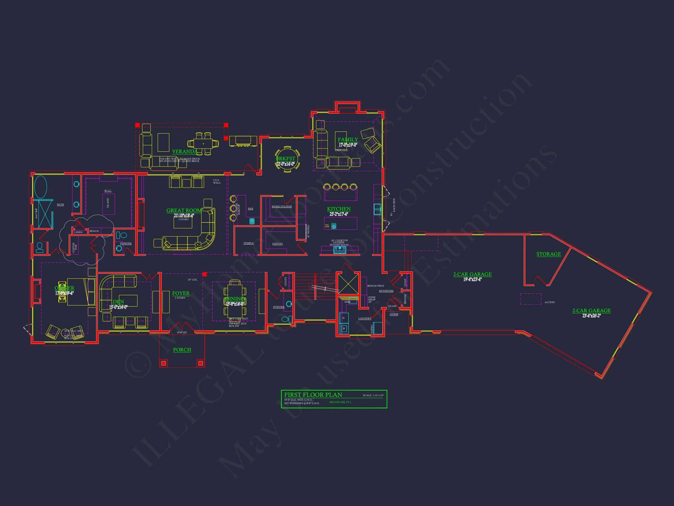 19-1122 HOUSE PLAN - Spacious Luxury House Plan with 2-Story Design & CAD Blueprints 5 Spacious Luxury house Plan with 2-Story Design & CAD Blueprints
