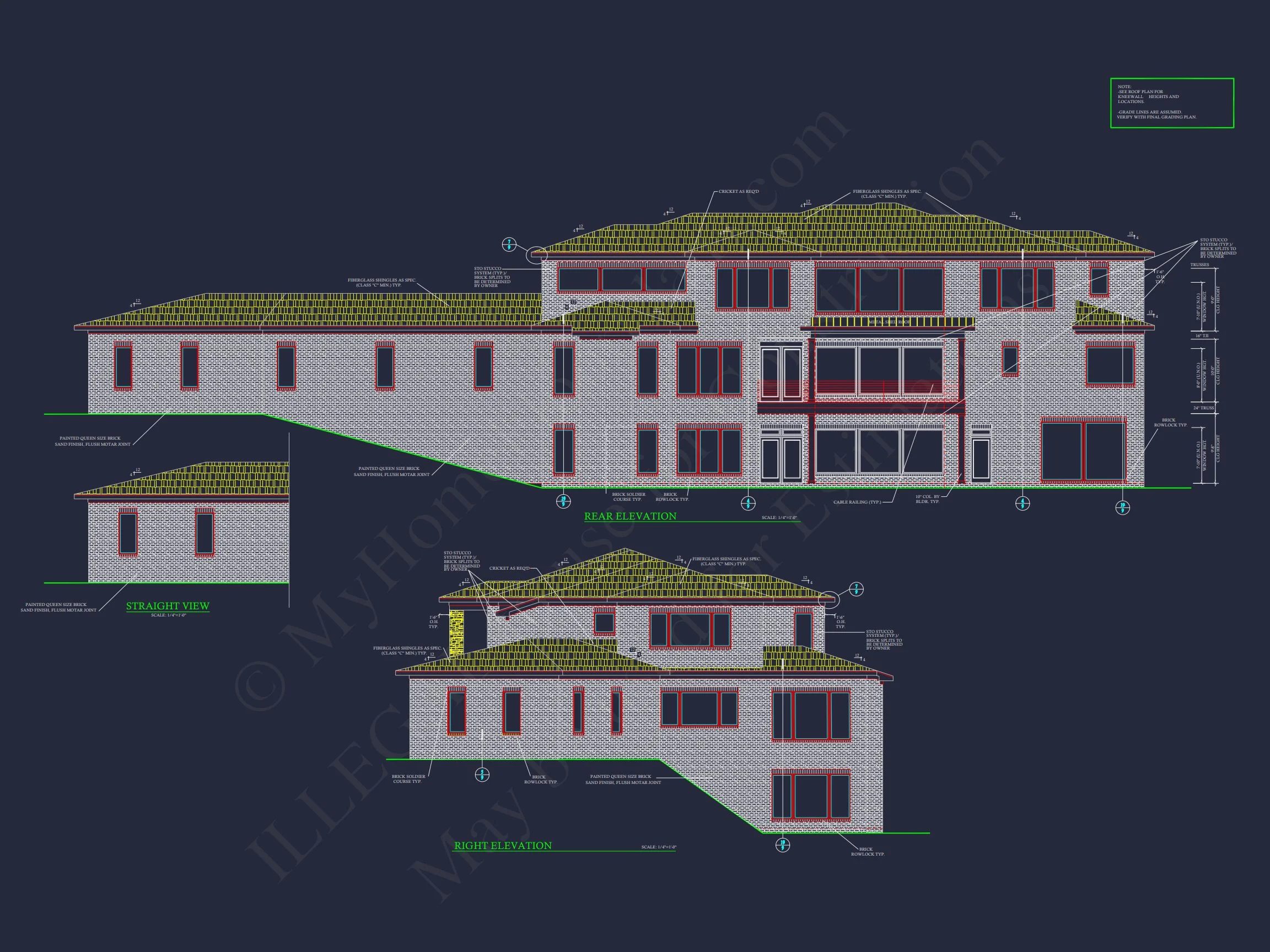 19-1122 HOUSE PLAN - Spacious Luxury House Plan with 2-Story Design & CAD Blueprints 3 Spacious Luxury house Plan with 2-Story Design & CAD Blueprints