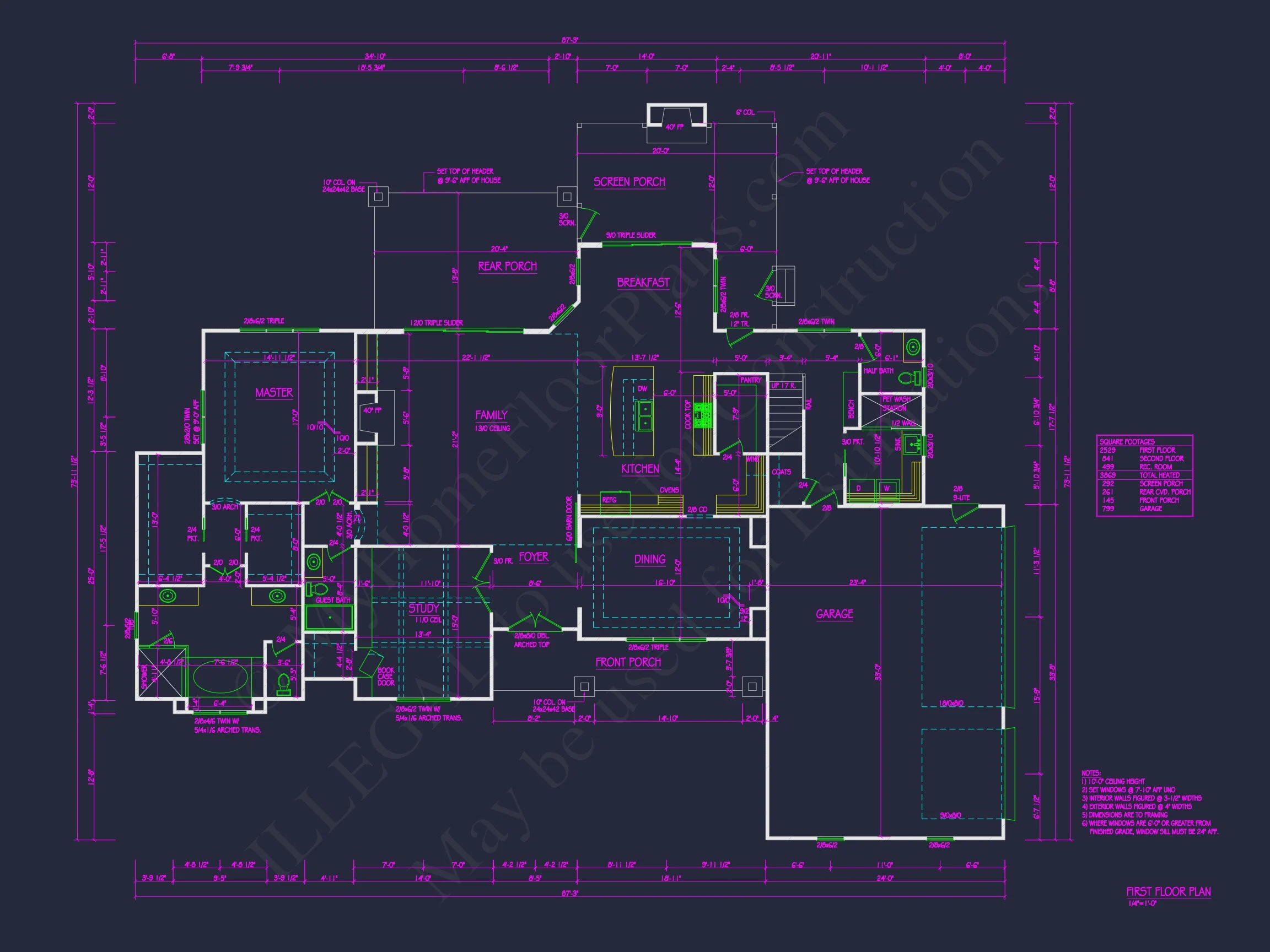 19-1097 HOUSE PLAN - Elegant House Floor Plan: CAD Blueprint with Modern Designs 63 Elegant house Floor Plan: CAD Blueprint with Modern Designs