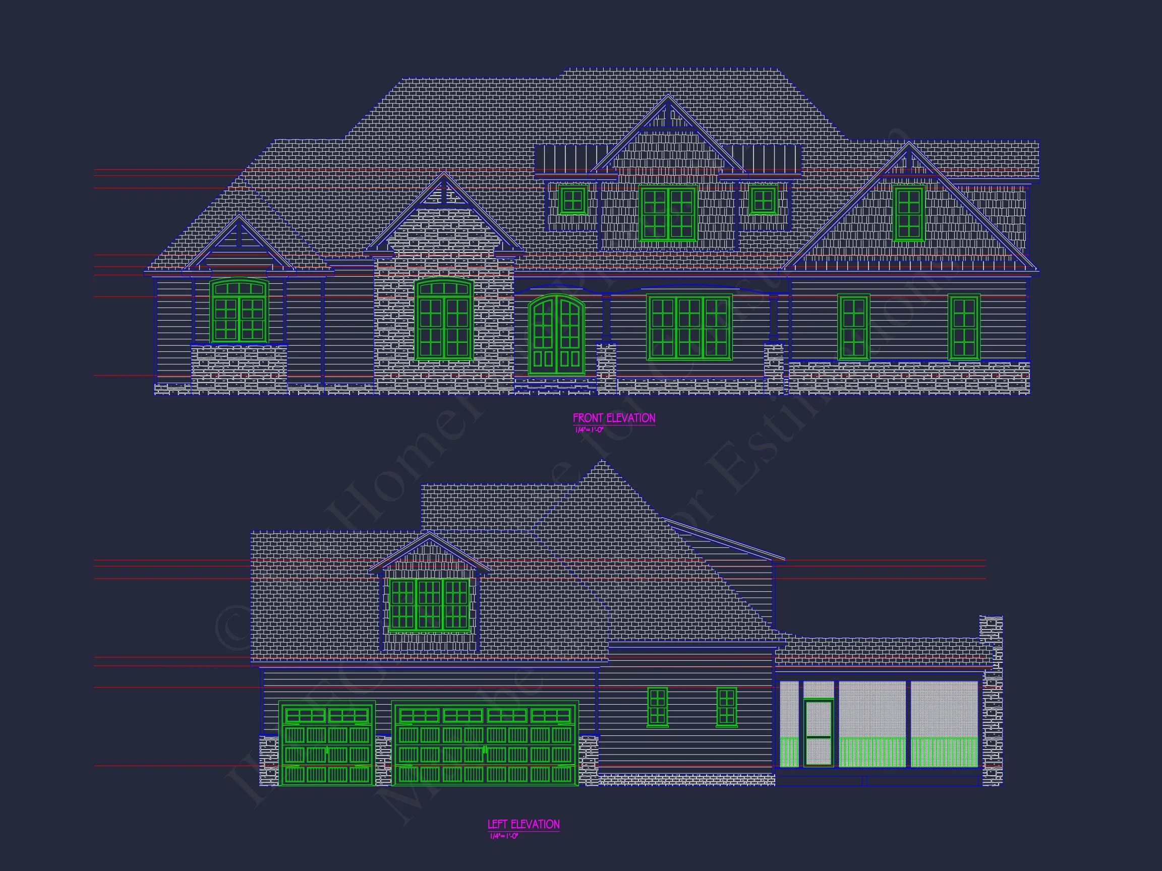 19-1097 HOUSE PLAN - Elegant House Floor Plan: CAD Blueprint with Modern Designs 59 Elegant house Floor Plan: CAD Blueprint with Modern Designs