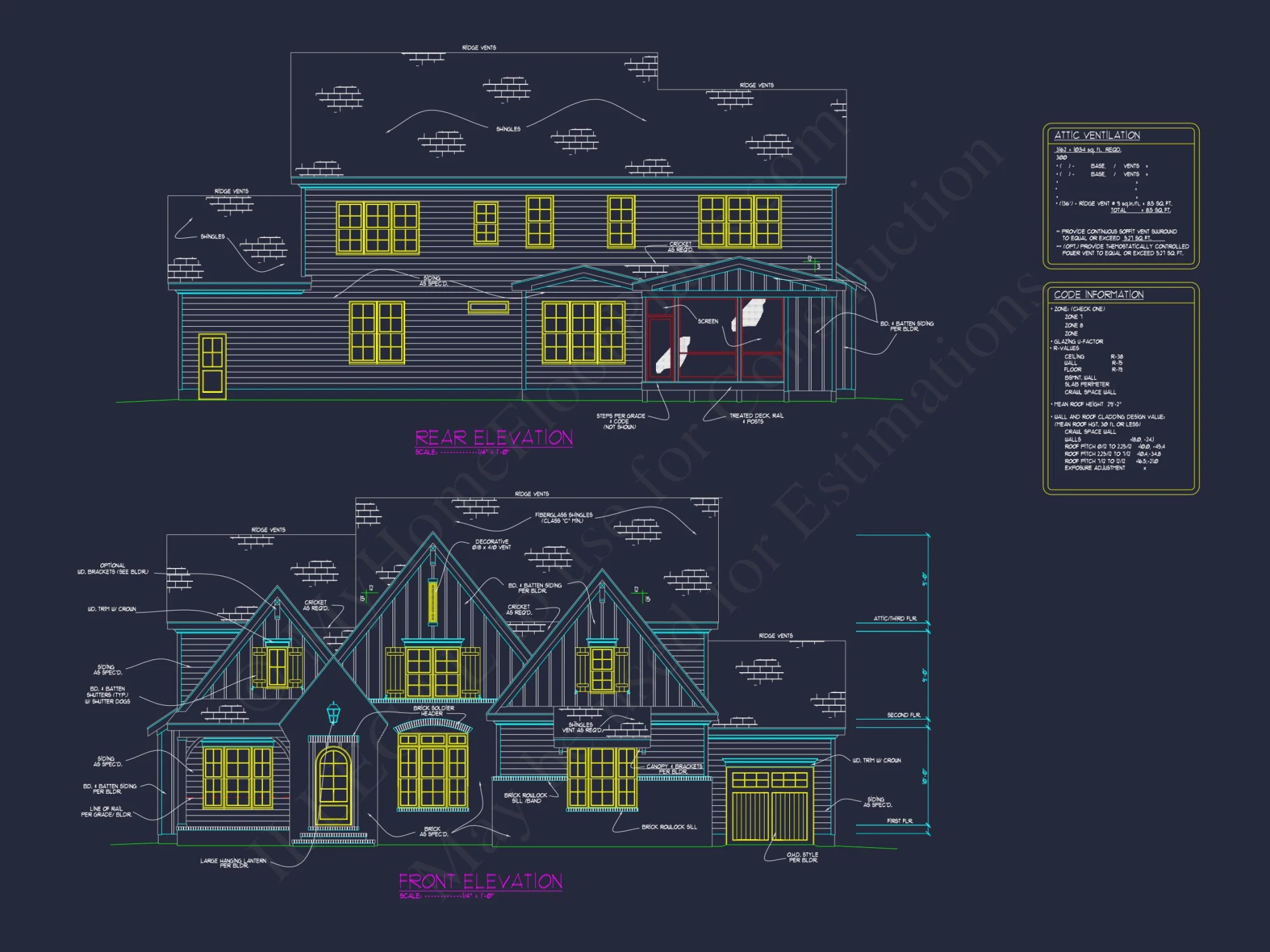 Classic house Floor Plan with CAD, Blueprint, Unique Designs