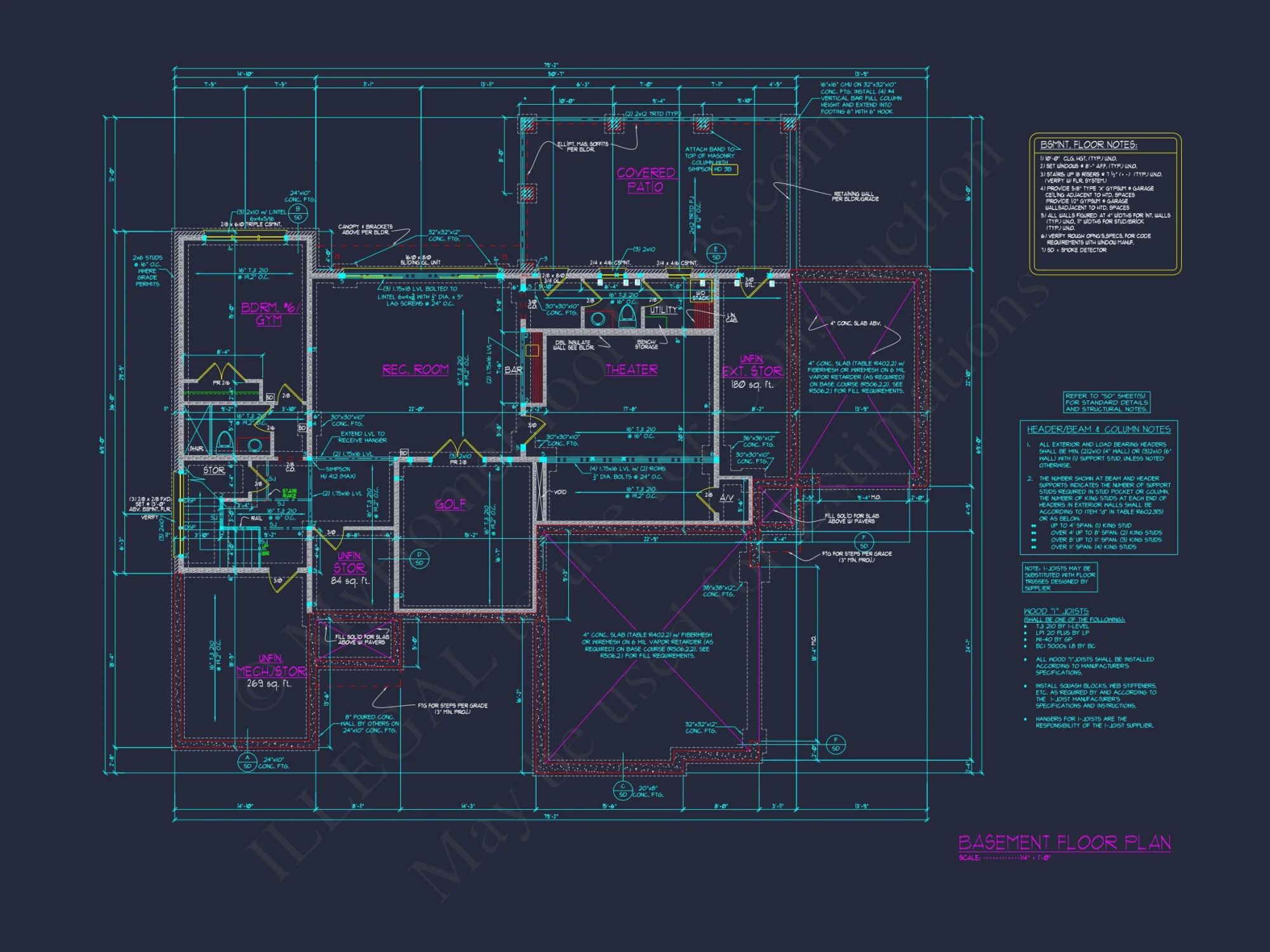 Luxury house Plan with 6 Bedrooms, 7 Baths, and 3 Stories