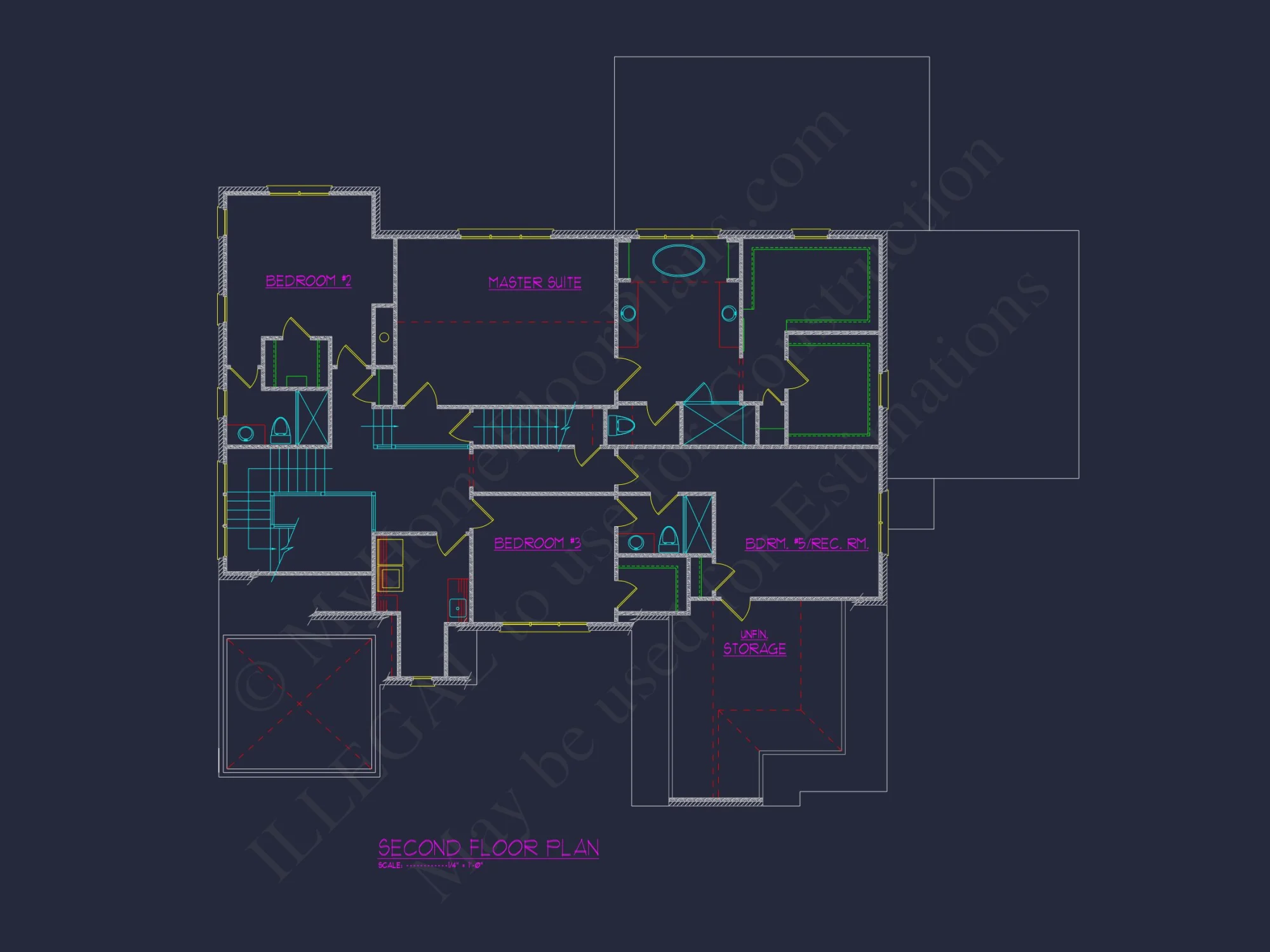Luxury house Plan with 6 Bedrooms, 7 Baths, and 3 Stories