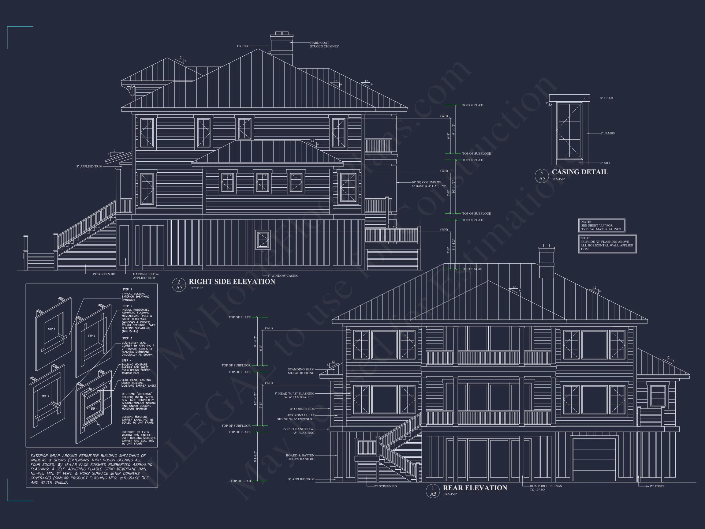 18-2091 HOUSE PLAN - Spacious House Floor Plan: 2-Story Architectural Design with CAD Blueprint 4 Spacious house Floor Plan: 2-Story Architectural Design with CAD Blueprint