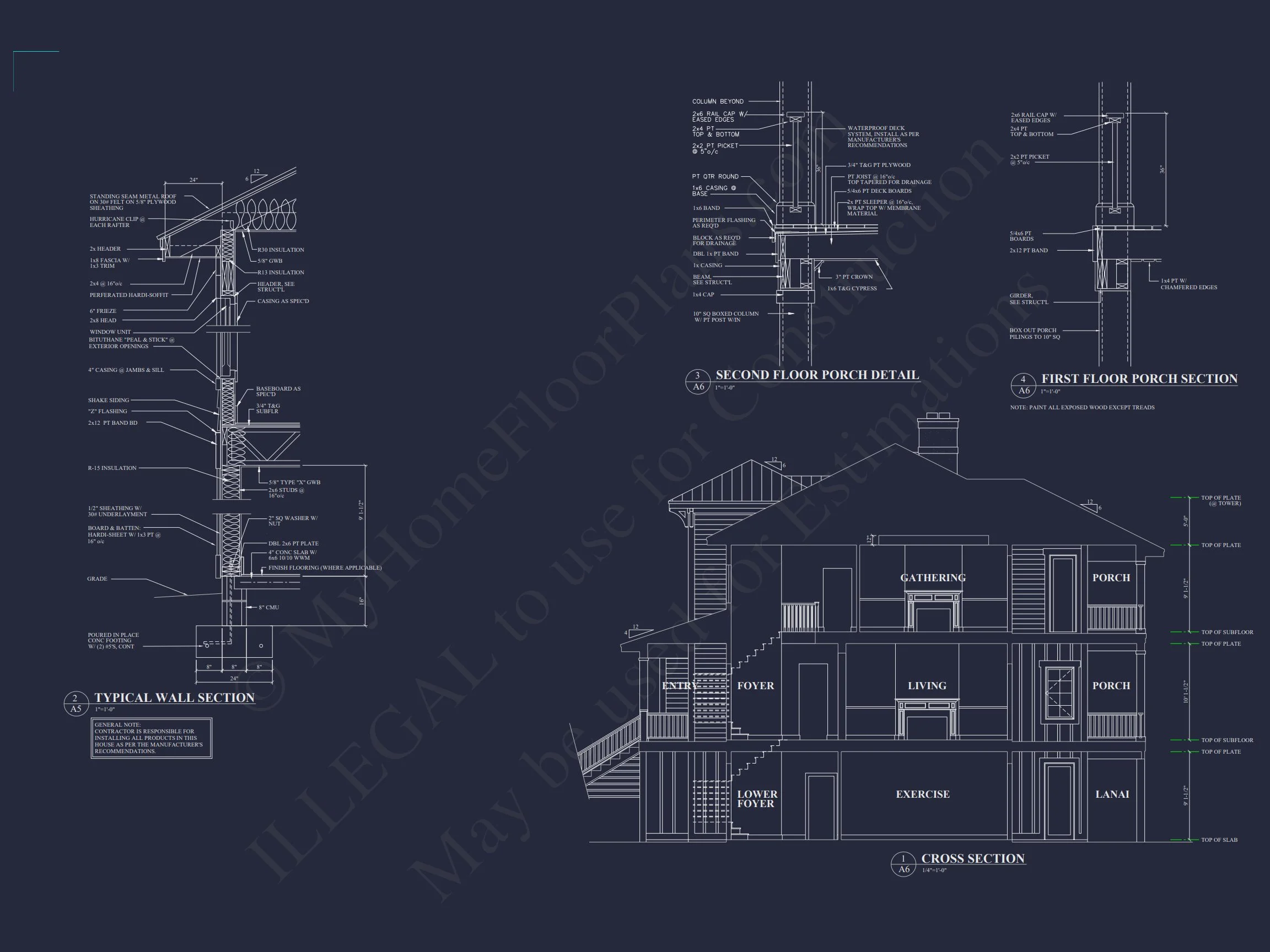 18-2091 HOUSE PLAN - Spacious House Floor Plan: 2-Story Architectural Design with CAD Blueprint 5 Spacious house Floor Plan: 2-Story Architectural Design with CAD Blueprint