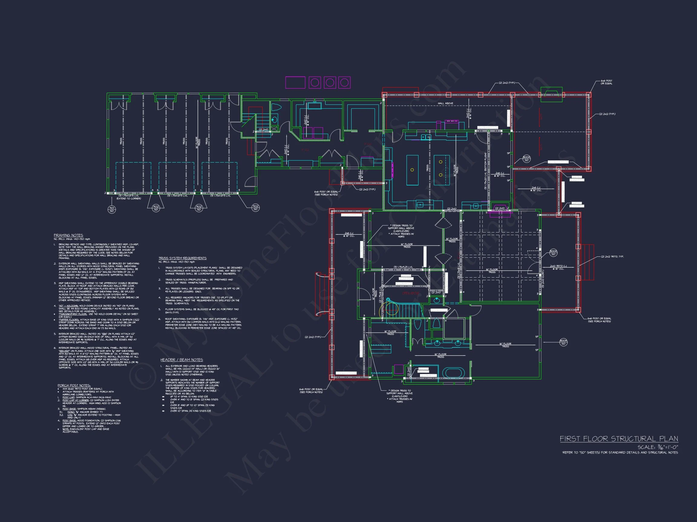 18-2052 HOUSE PLAN - Traditional House Plan with 2 Floors and CAD Designs Blueprint 22 Traditional house Plan with 2 Floors and CAD Designs Blueprint