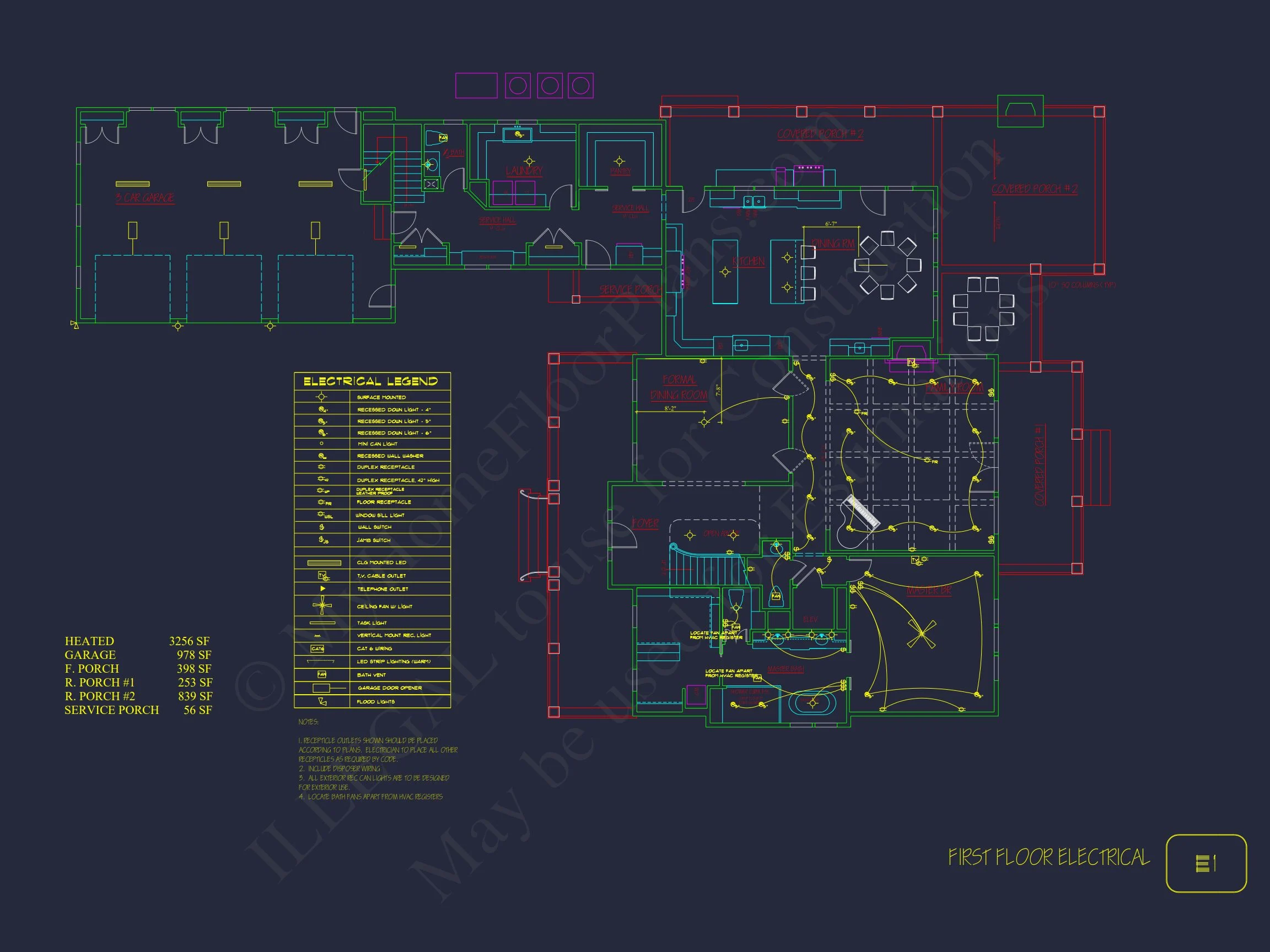 18-2052 HOUSE PLAN - Traditional House Plan with 2 Floors and CAD Designs Blueprint 19 Traditional house Plan with 2 Floors and CAD Designs Blueprint