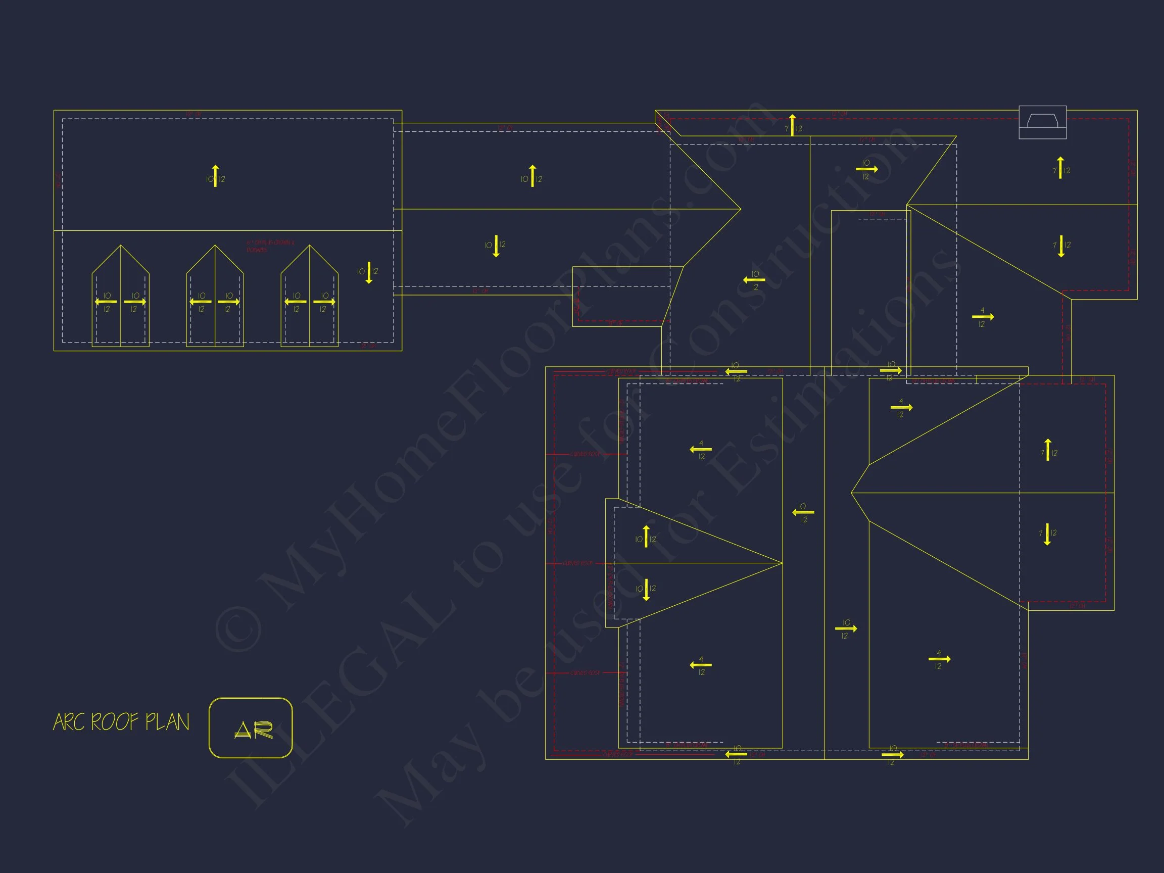 18-2052 HOUSE PLAN - Traditional House Plan with 2 Floors and CAD Designs Blueprint 17 Traditional house Plan with 2 Floors and CAD Designs Blueprint