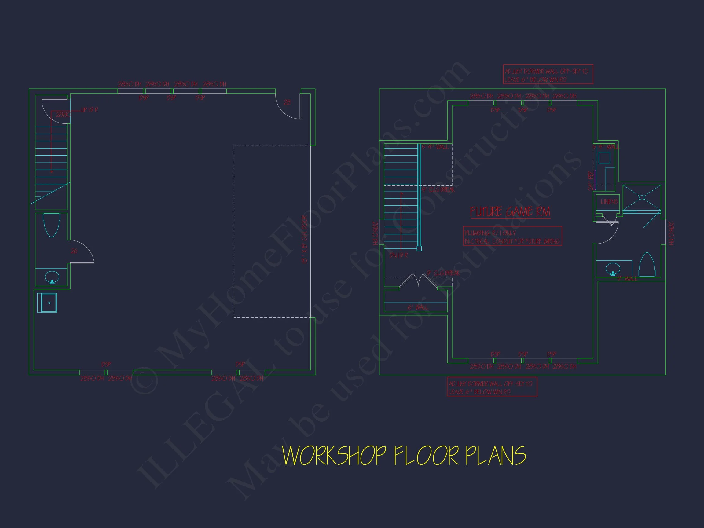 18-2052 HOUSE PLAN - Traditional House Plan with 2 Floors and CAD Designs Blueprint 11 Traditional house Plan with 2 Floors and CAD Designs Blueprint