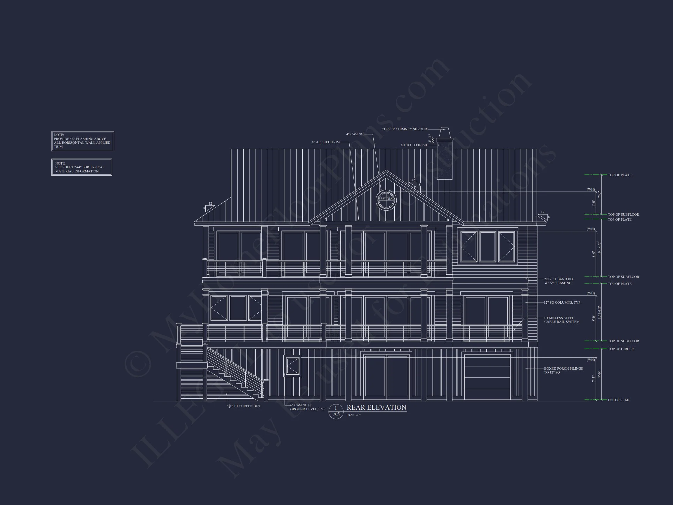 18-1935 HOUSE PLAN - Spacious Beach House Plan with 3 Floors and Modern Designs 7 Spacious Beach house Plan with 3 Floors and Modern Designs