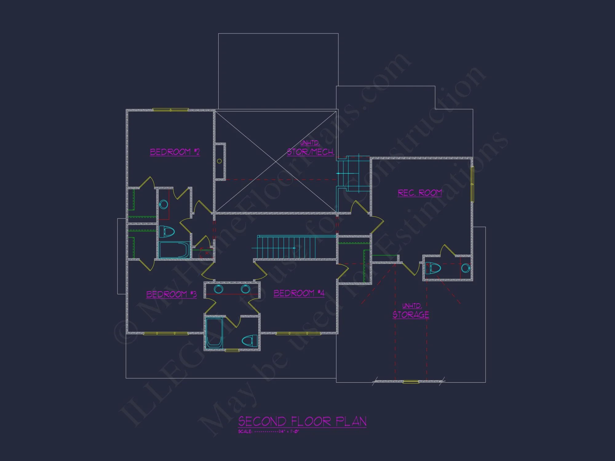 Beautiful Traditional house Floor Plan with CAD Designs