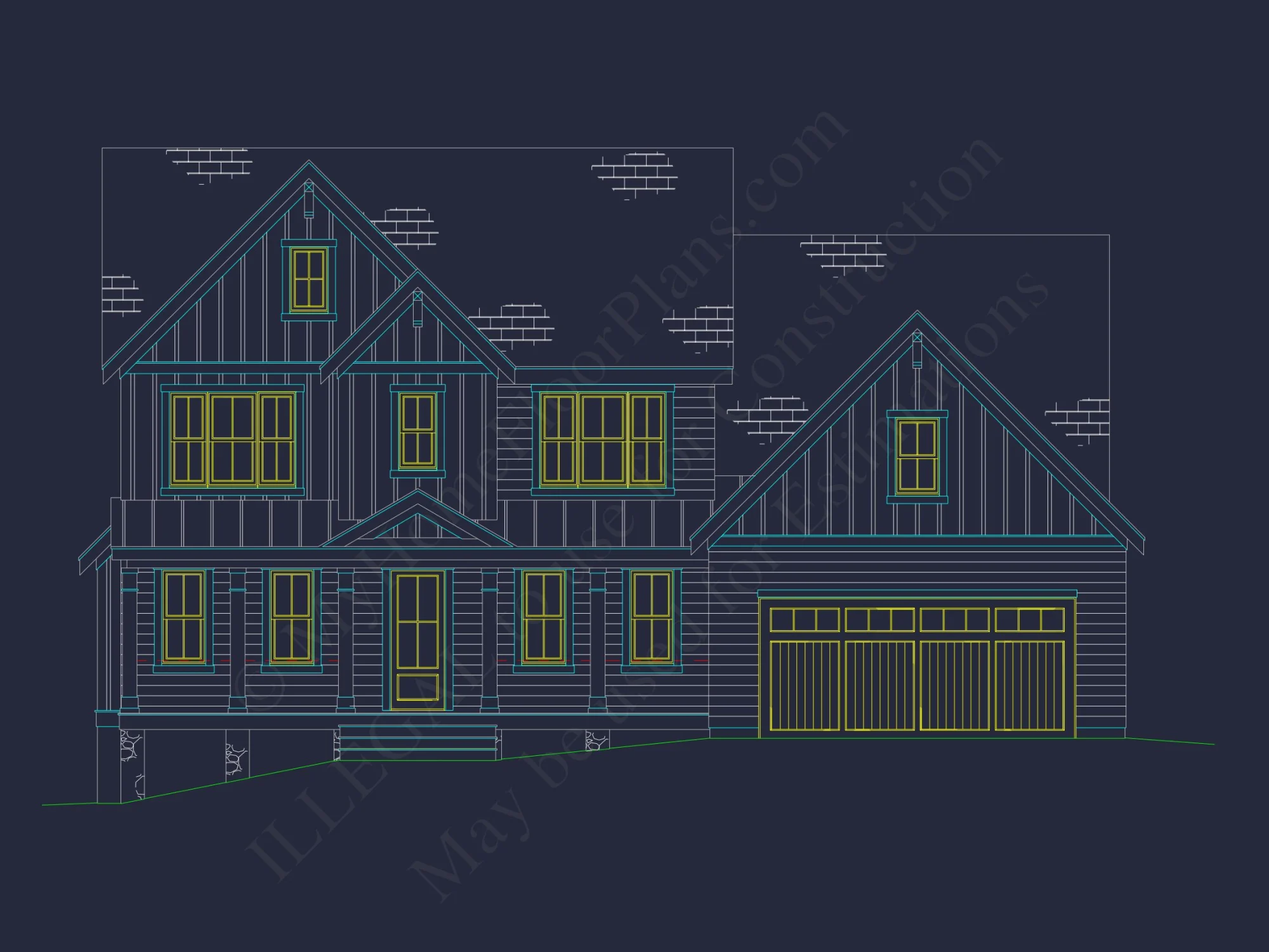 Beautiful Traditional house Floor Plan with CAD Designs
