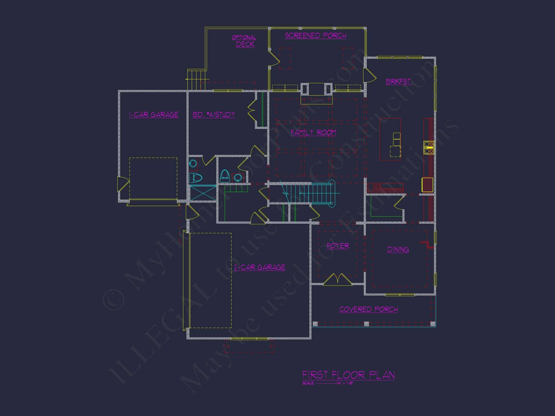 18-1636B HOUSE PLAN - Craftsman House Plan with 3 Floors, 5 Beds, and CAD Designs 34 Craftsman house Plan with 3 Floors, 5 Beds, and CAD Designs