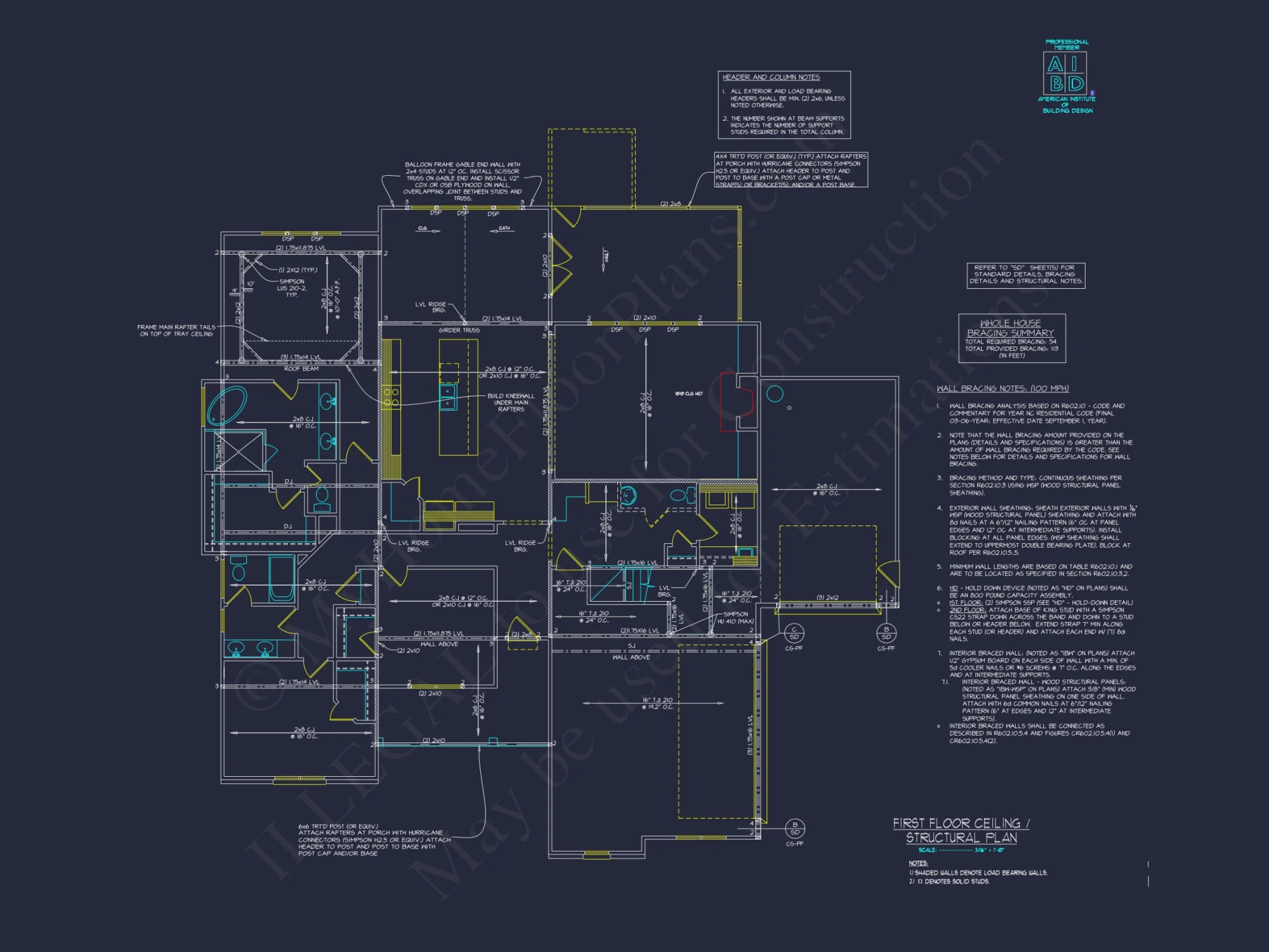 Modern Beach house Plan with CAD-Ready Designs and Blueprints