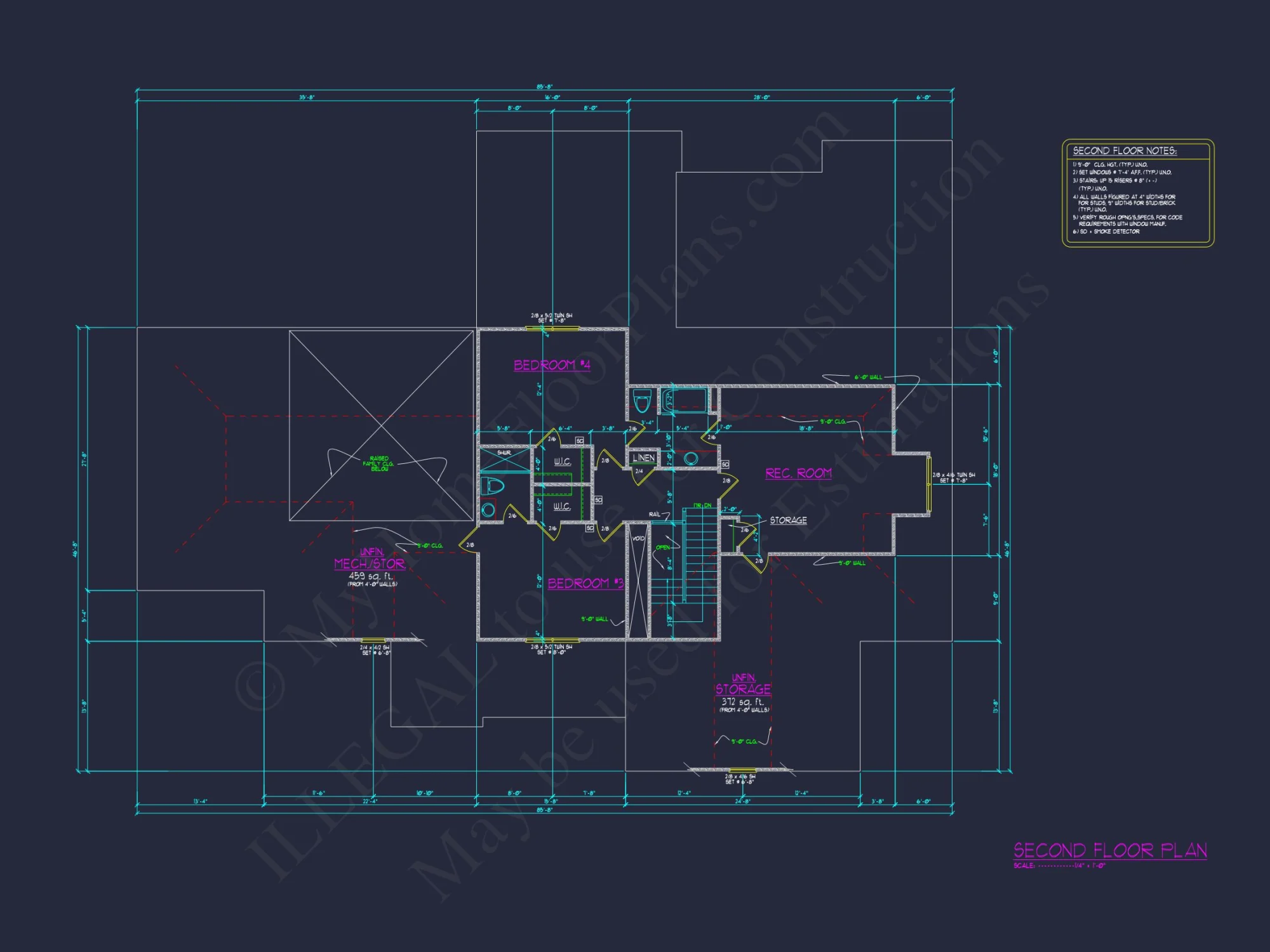 Elegant house Plan with Spacious Floor Design and CAD Blueprint
