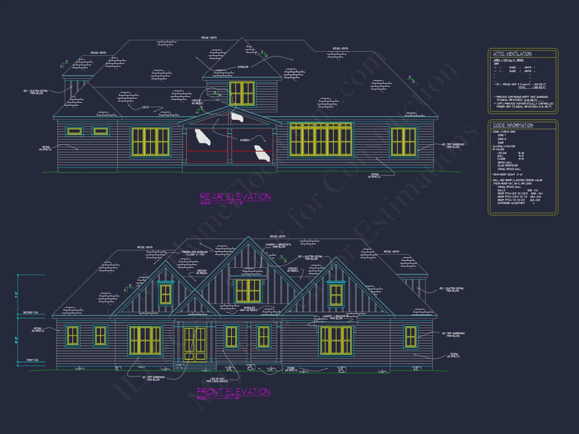 Elegant house Plan with Spacious Floor Design and CAD Blueprint