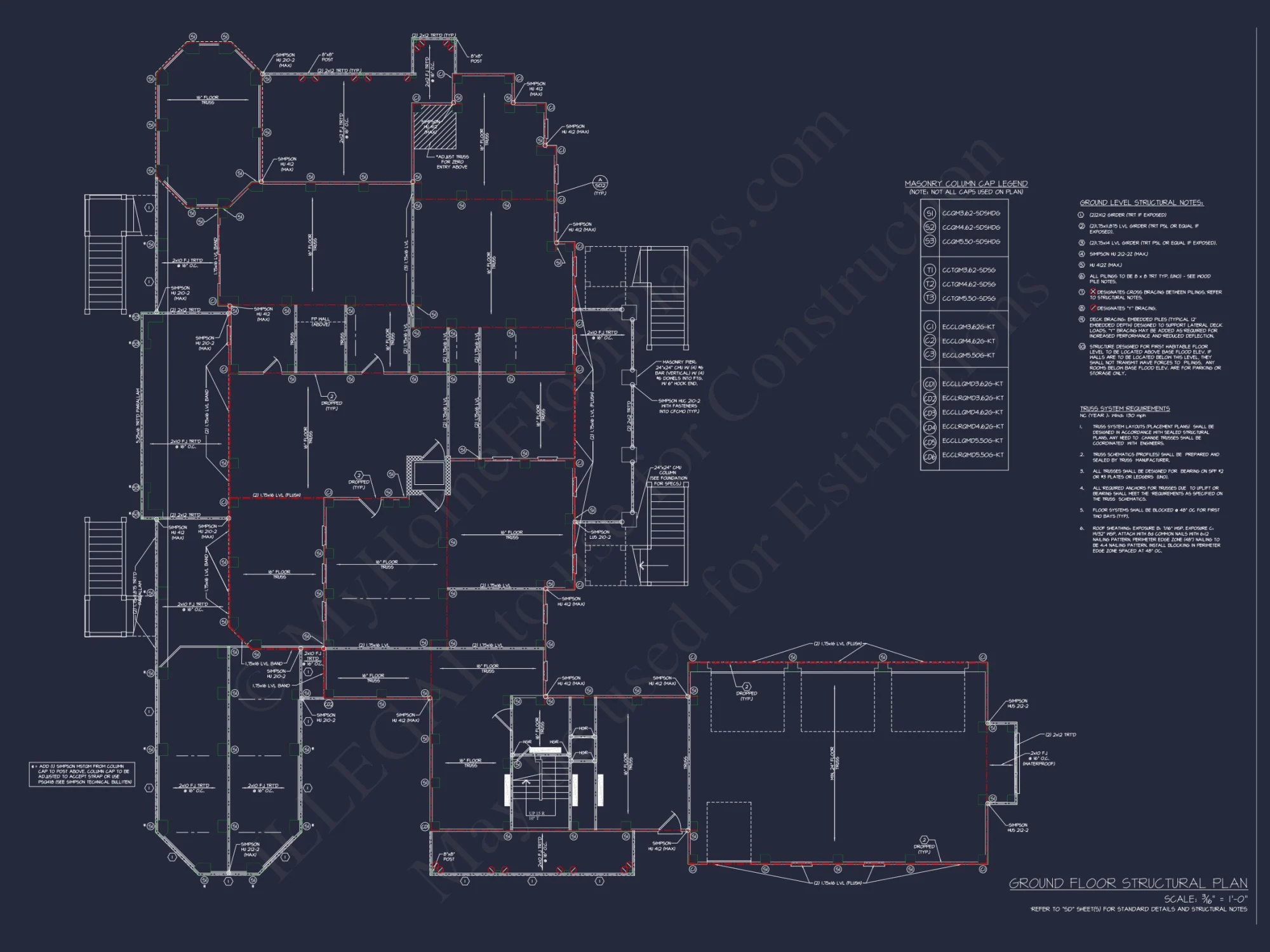 Luxury house Plan with 5 Bedrooms, 2 Floors, and Modern Designs