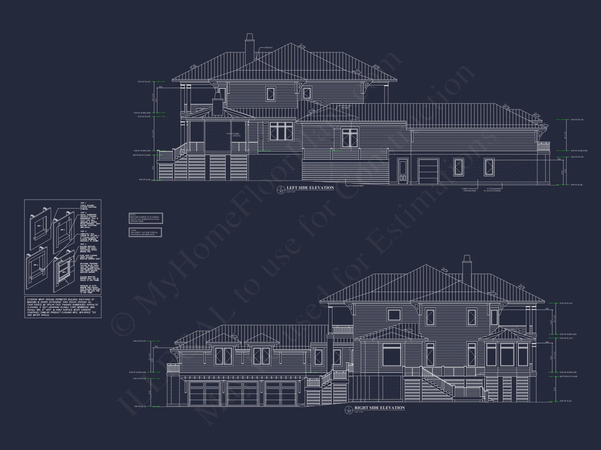 Luxury house Plan with 5 Bedrooms, 2 Floors, and Modern Designs